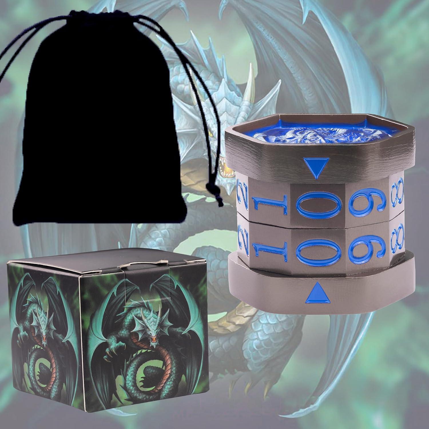 Contador de Vida MTG UONUOT Metal 3.4x3.5cm Negro-Azul