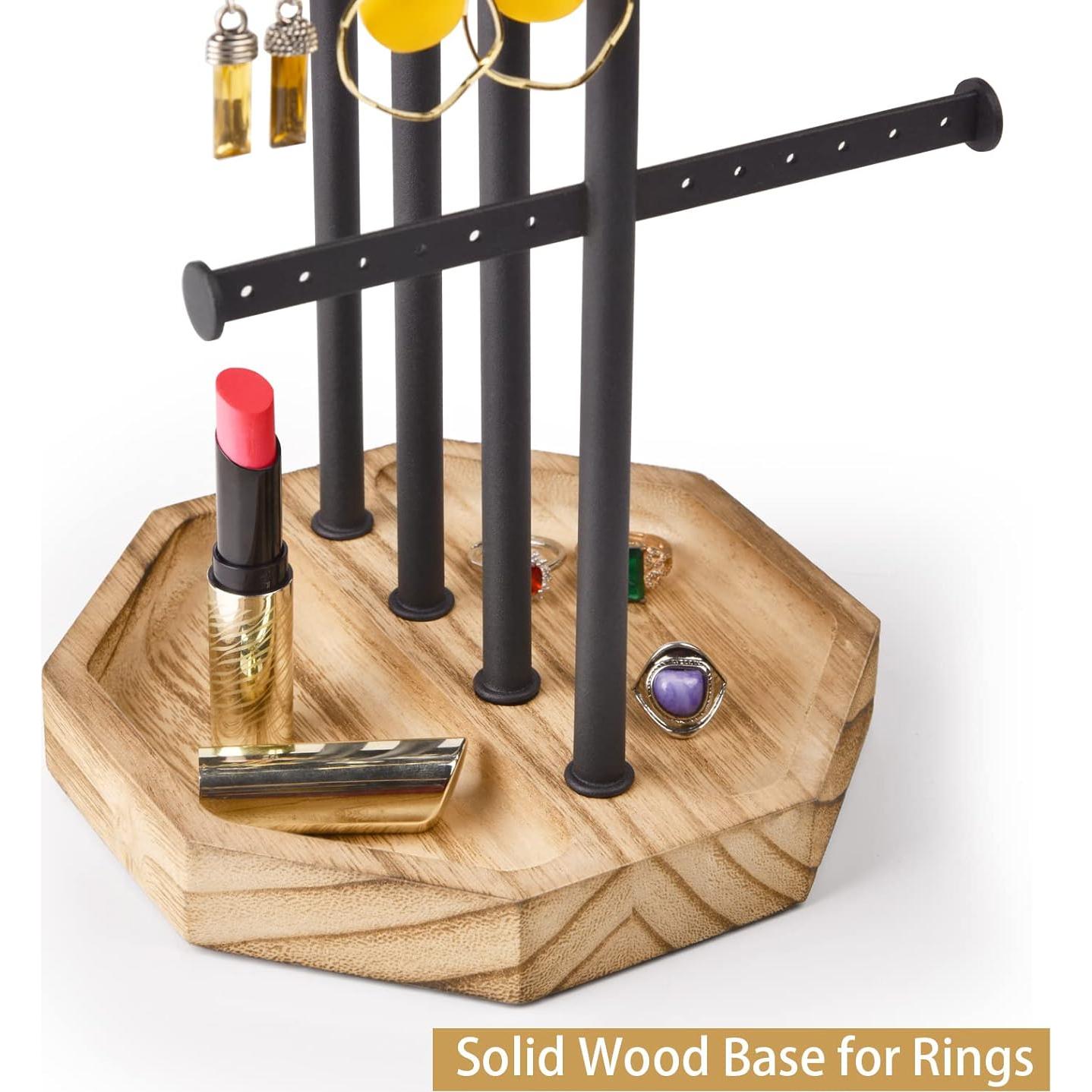 Organizador de Joyería SRIWATANA, Soporte 5 Niveles, Negro