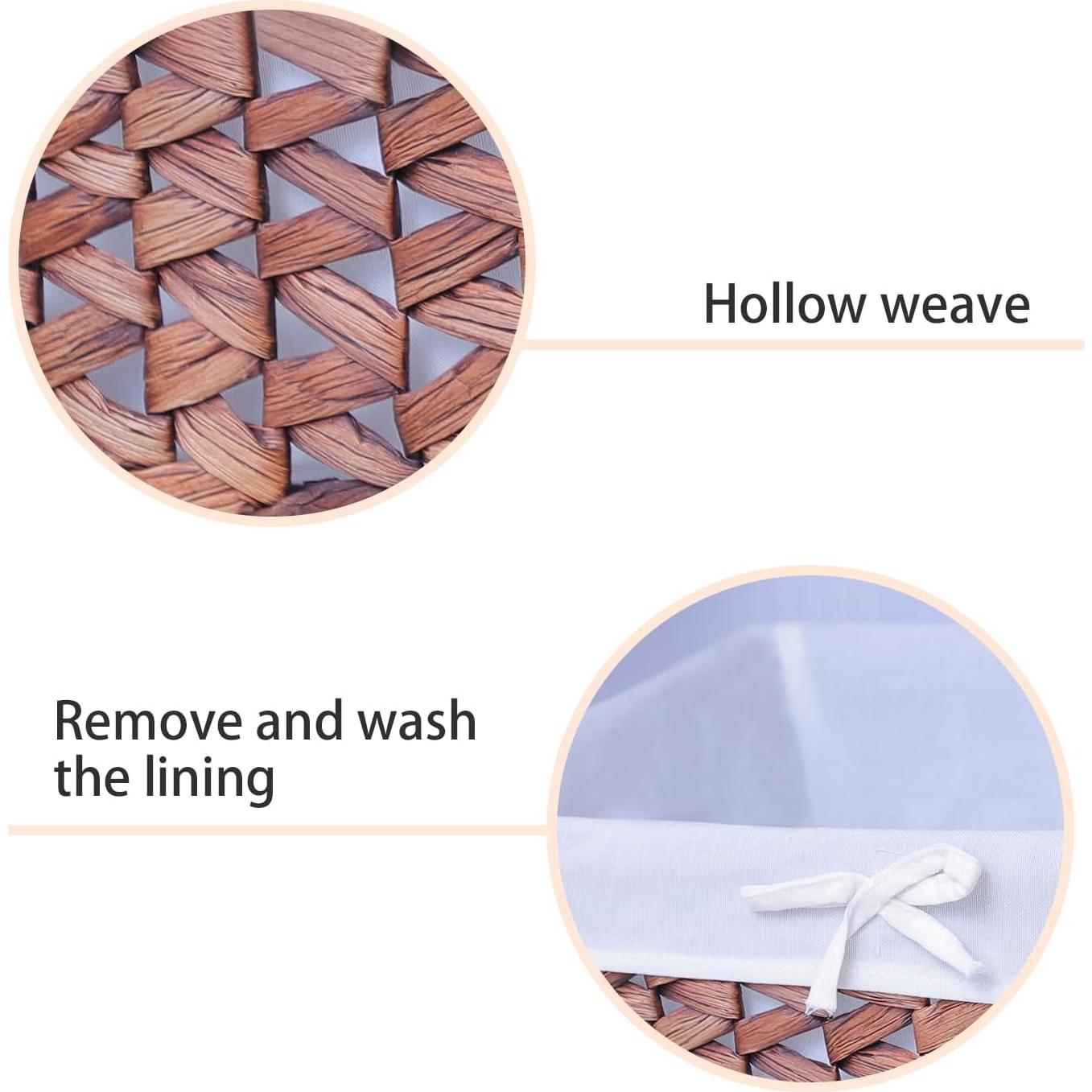 Cesta de Almacenamiento Pequeña Kingwillow de Juncos de Agua