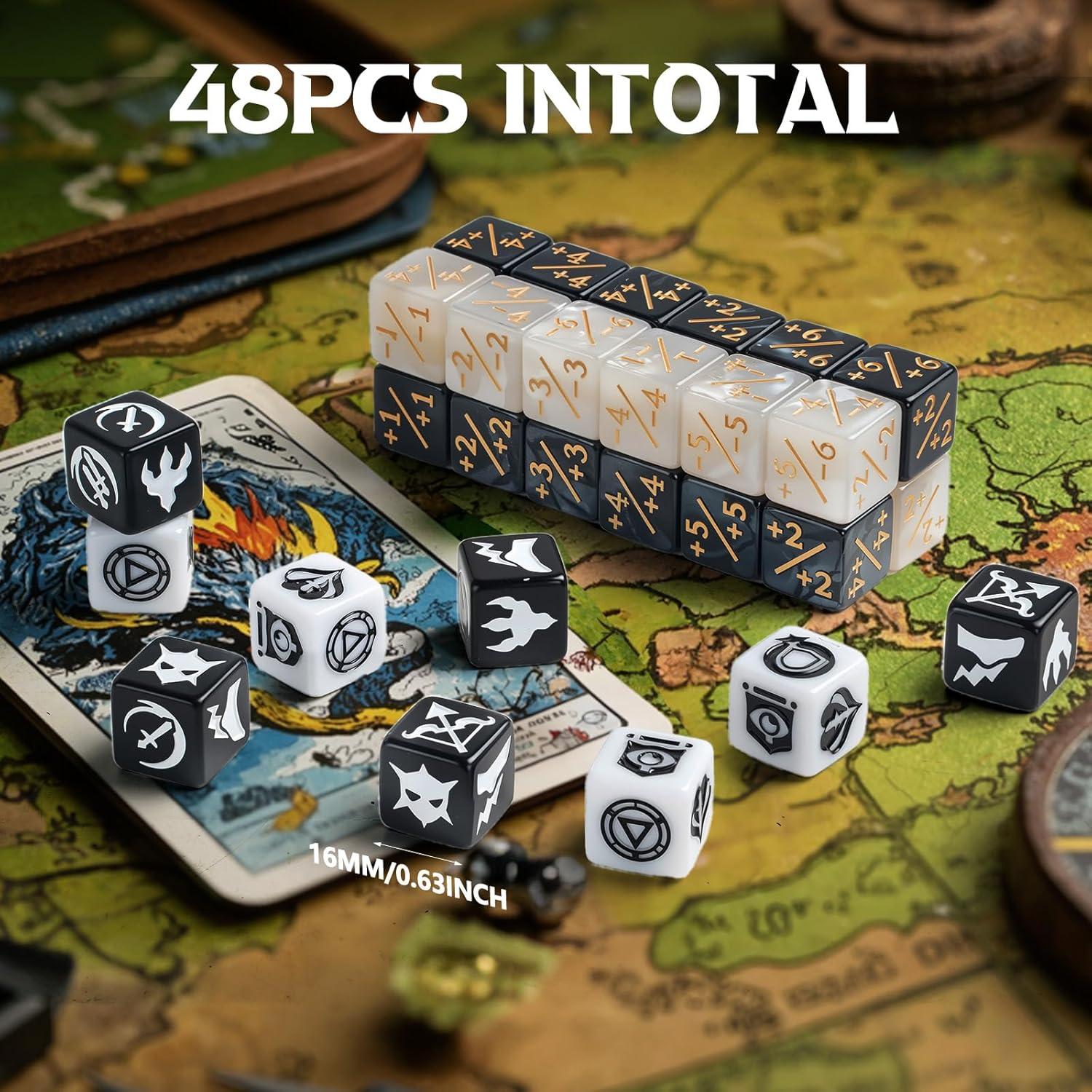 Dados de Palabras Clave MTG 48 Piezas Multicolor