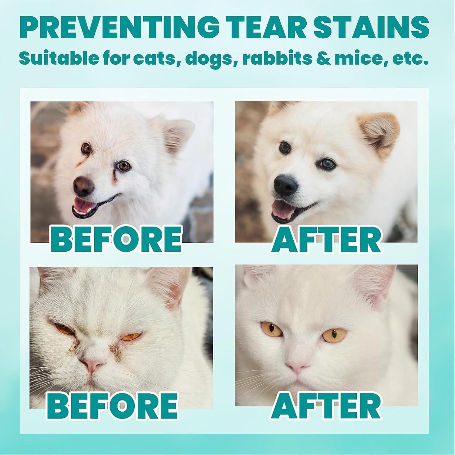 Toallitas para Ojos MEDUWEDU 120 Unidades Cuidado Mascotas Coco