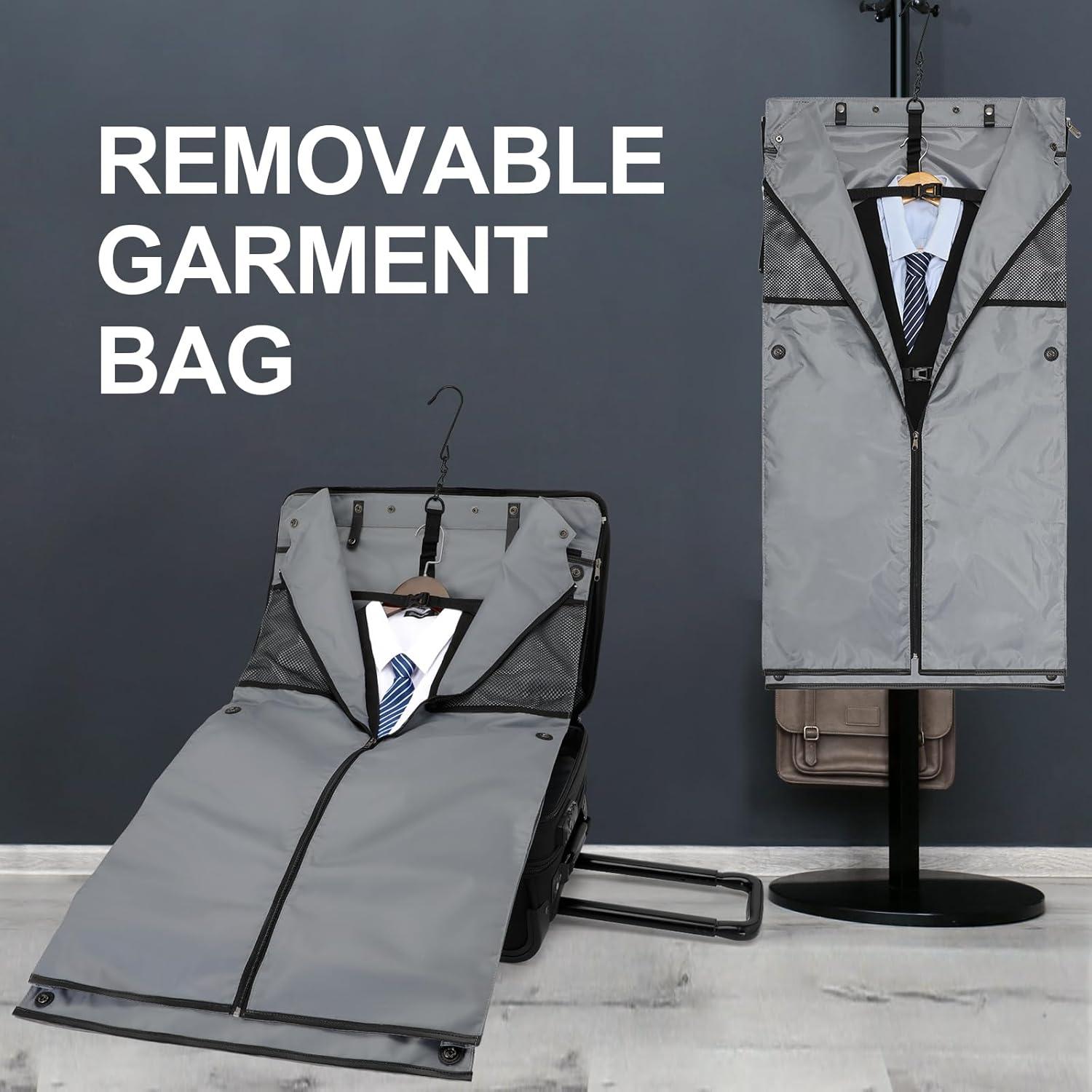 Bolsa de Ropa Rodante Modoker 60L Negra para Trajes