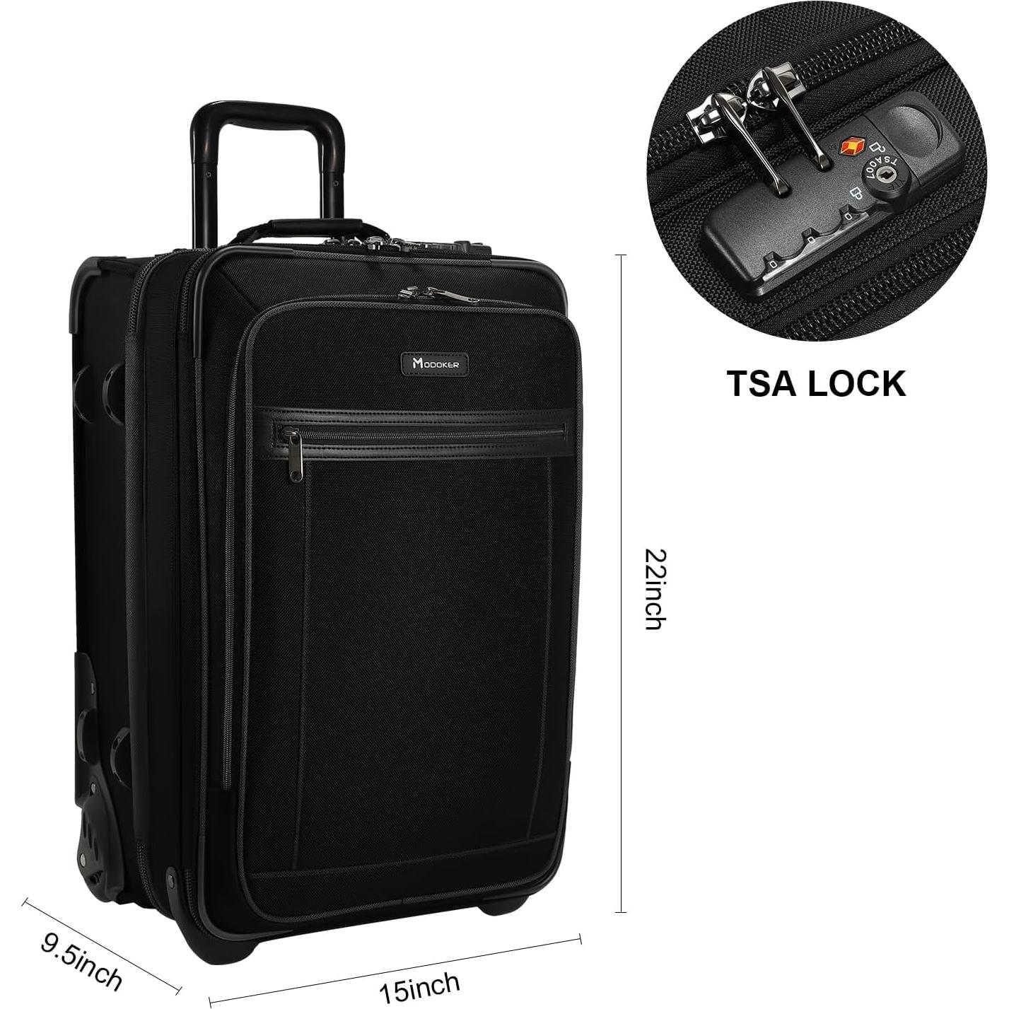 Bolsa de Ropa Rodante Modoker 60L Negra para Trajes