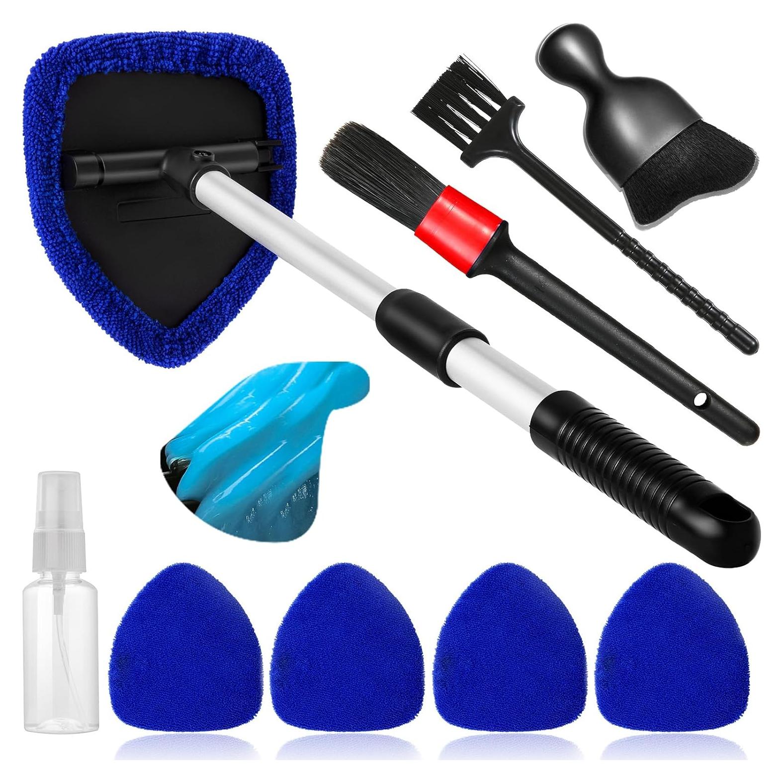 Kit Limpiaparabrisas Qydipclin 10 Piezas con Mango Extensible