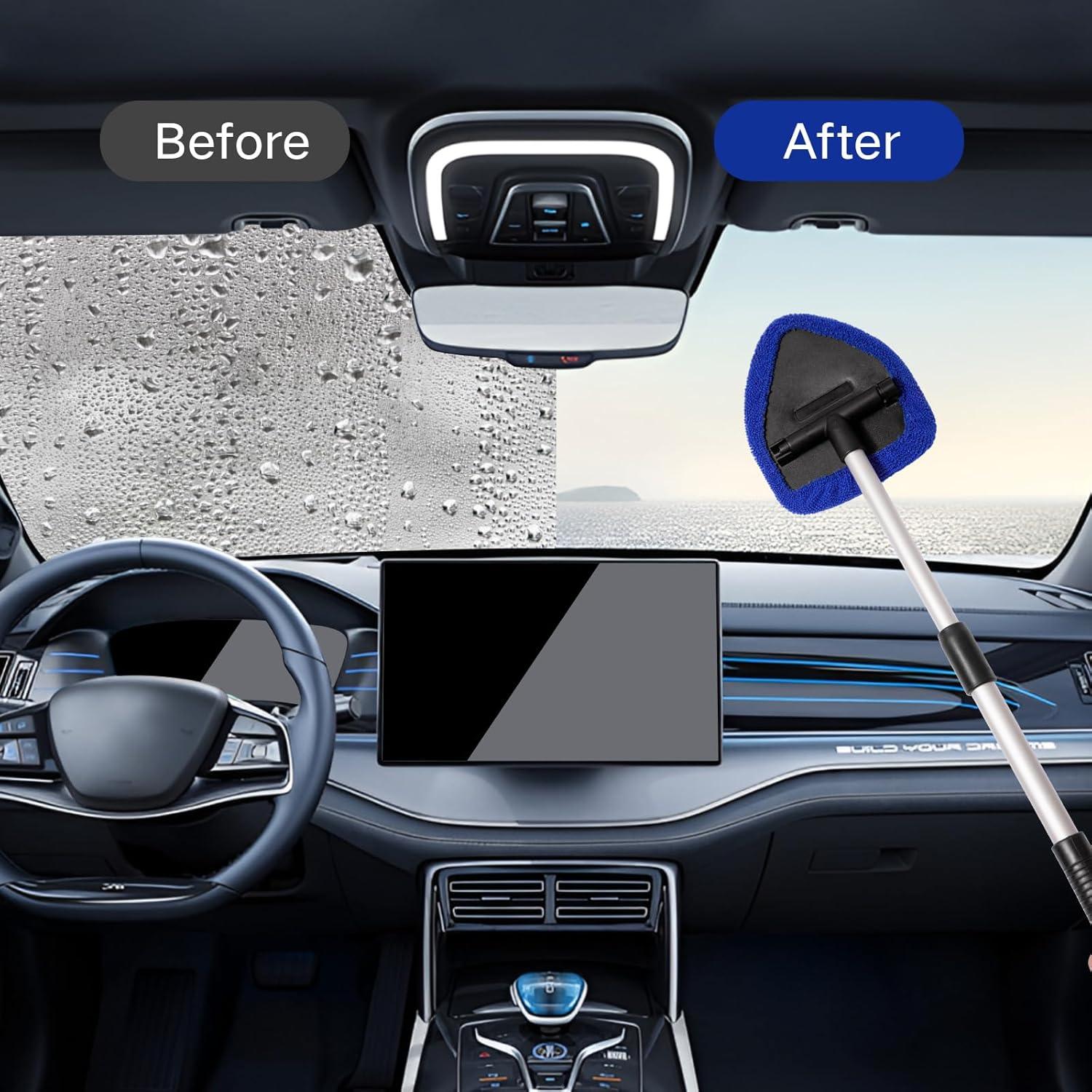 Kit Limpiaparabrisas Qydipclin 10 Piezas con Mango Extensible