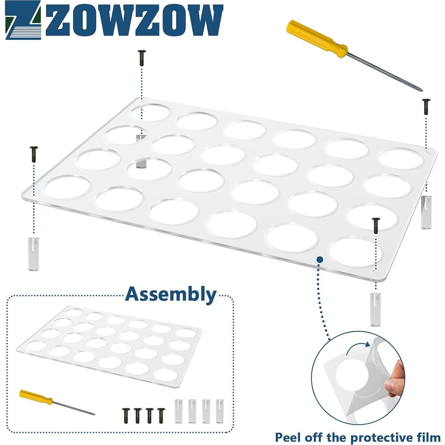 Organizador de K-Cup ZOWZOW para 24 cápsulas acrílico