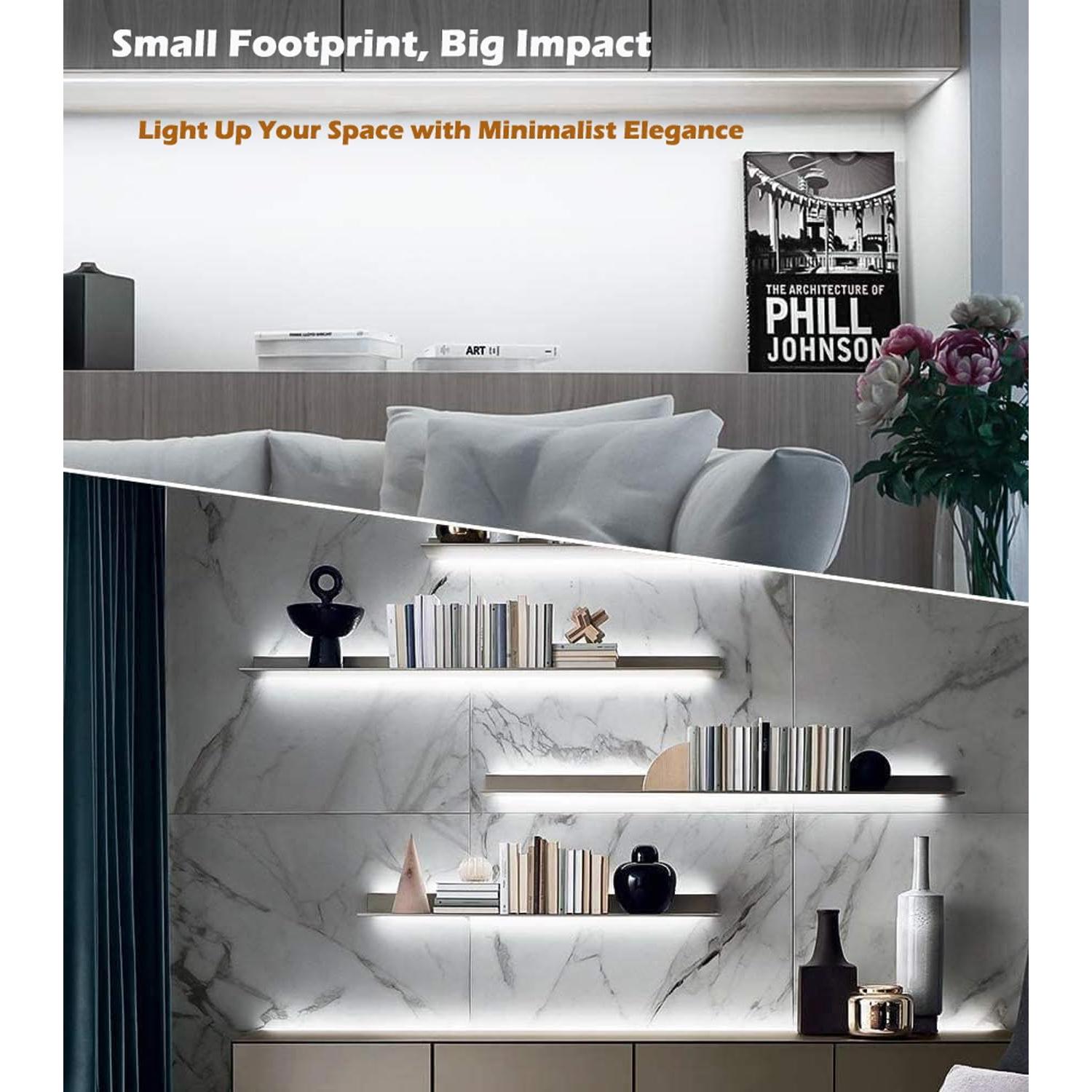 Iluminación LED bajo gabinete Cefrank 8 piezas 30.5 cm 16W 1600lm