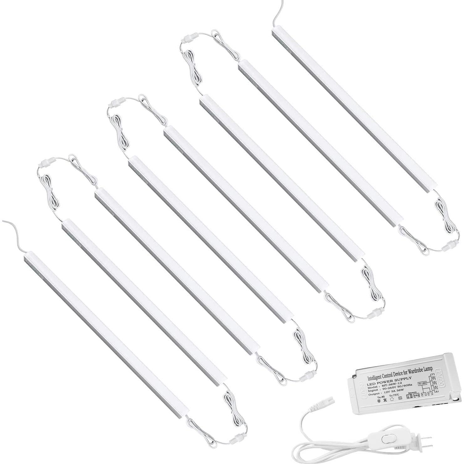 Iluminación LED bajo gabinete Cefrank 8 piezas 30.5 cm 16W 1600lm