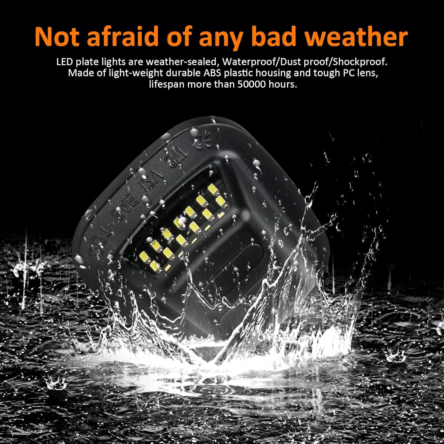 Luces de Placa LED Mejorvista Neón Rojo para Chevy 1988-2000