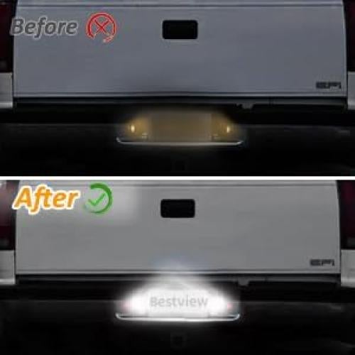 Luces de Placa LED Mejorvista Neón Rojo para Chevy 1988-2000