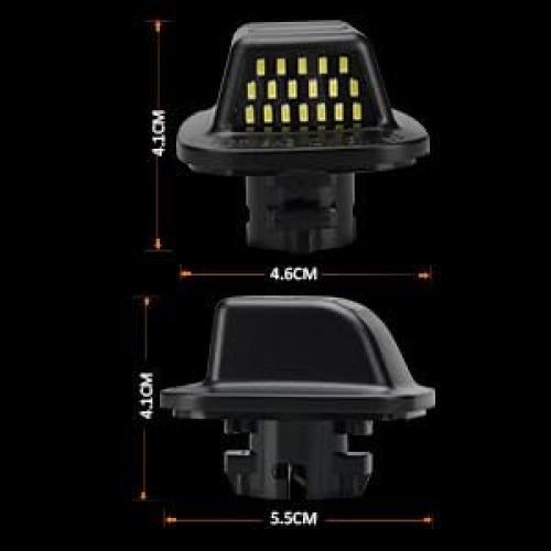 Luces de Placa LED Mejorvista Neón Rojo para Chevy 1988-2000