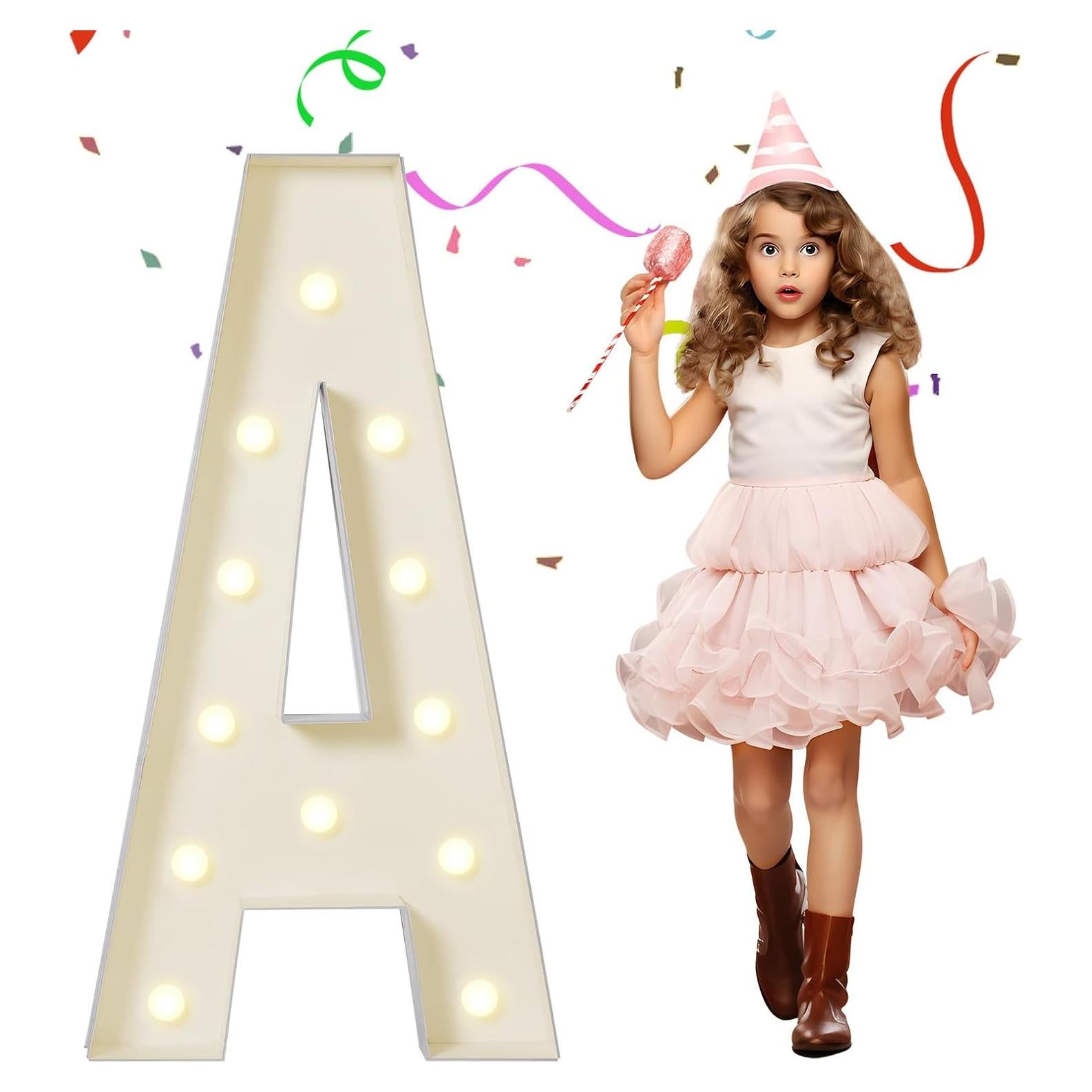 Letra A de Marquesina Eufony 4FT con Luces LED para Fiestas