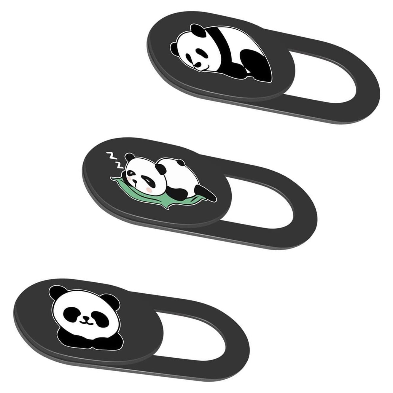 Cubierta de Webcam Eledabra 3PCS - Protección Privacidad Panda
