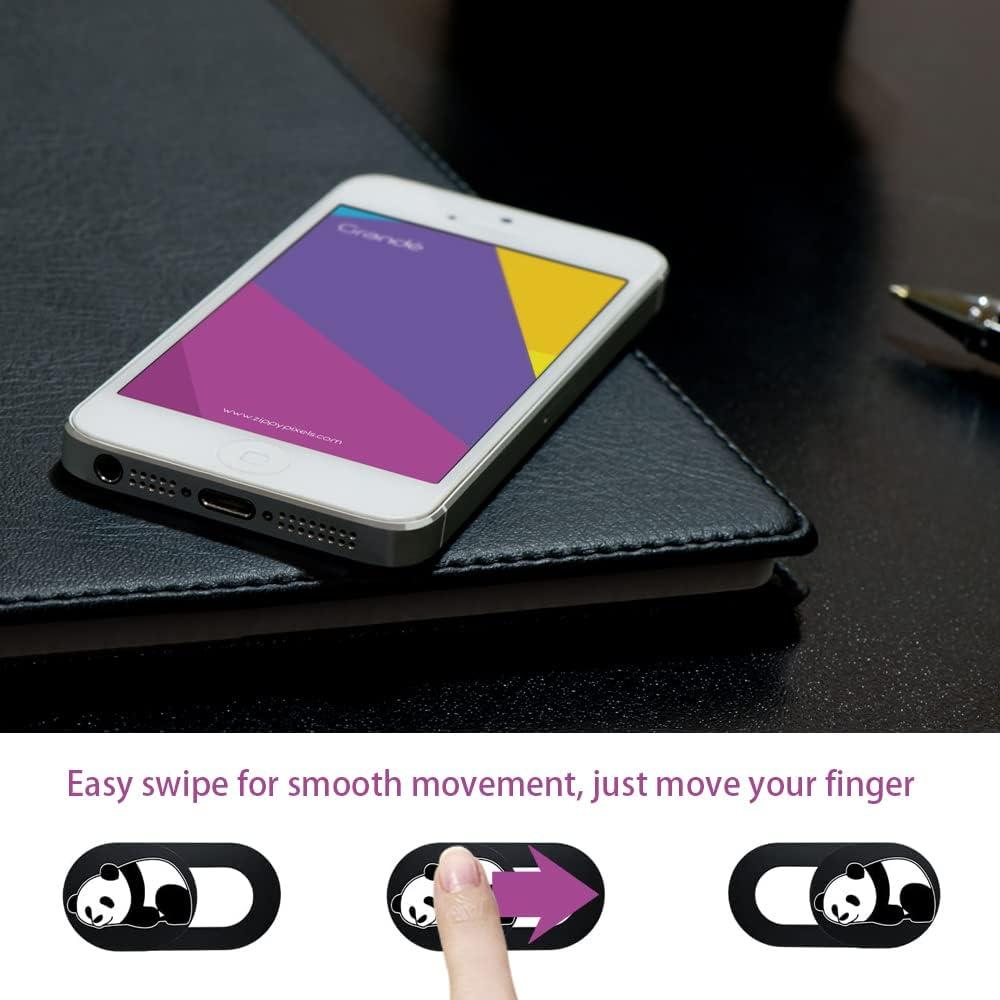 Cubierta de Webcam Eledabra 3PCS - Protección Privacidad Panda