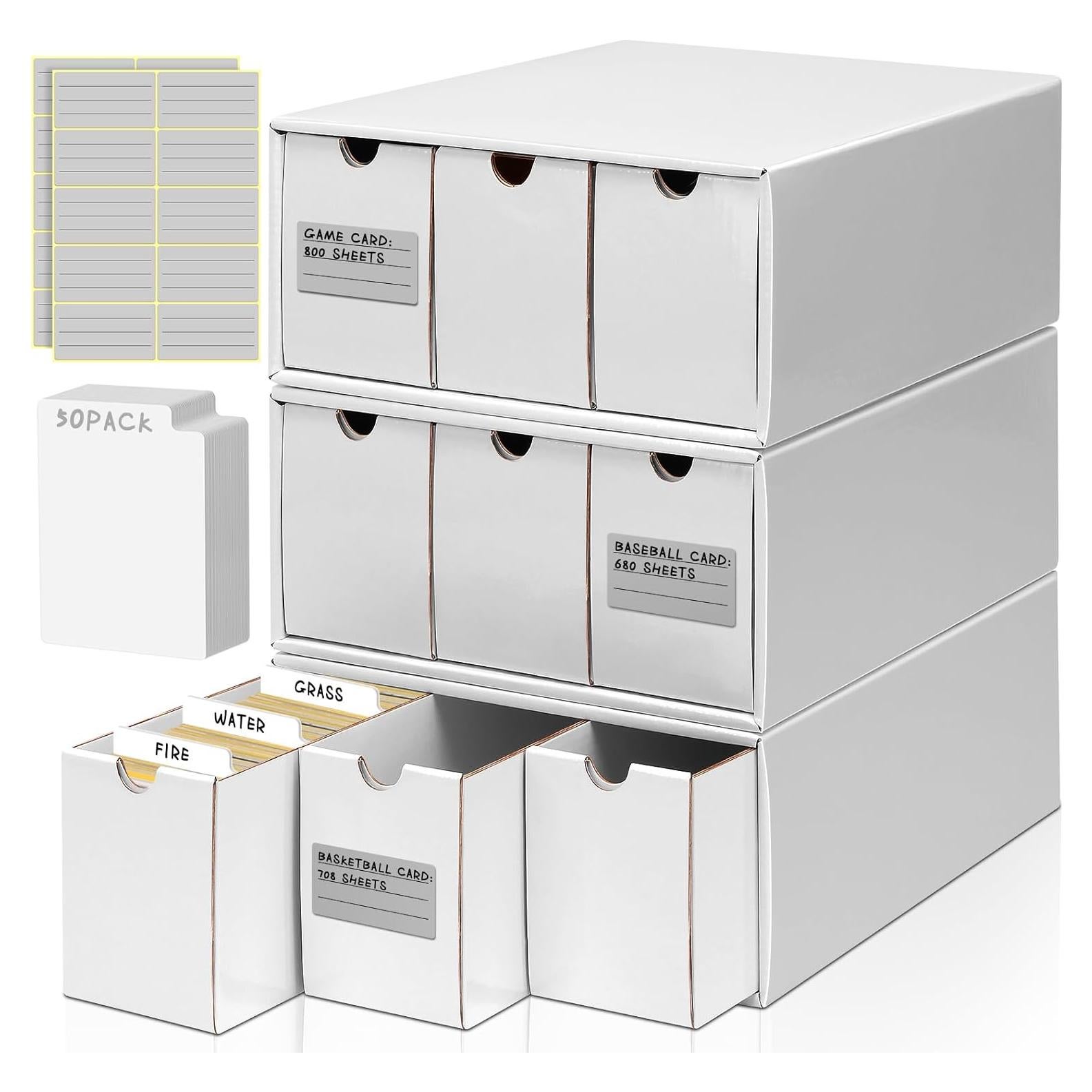 Caja de Almacenamiento Homthy para Cartas con 50 Divisores