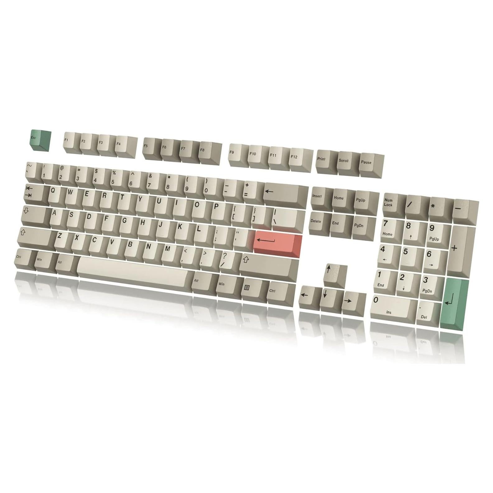 Juego de Teclas PBT HK Gaming para Teclado Mecánico 25x10.6cm