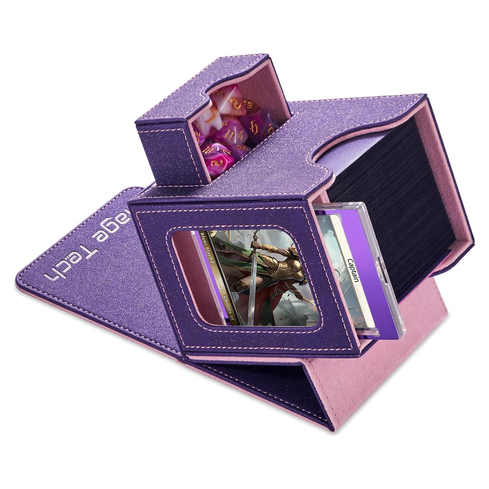 Caja de Cartas para MTG Commander Mage Tech - 100 Cartas Doble Manga