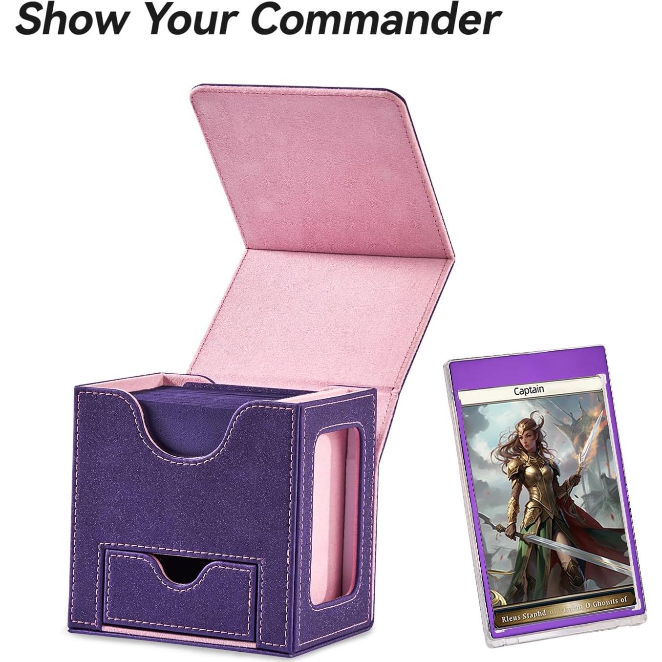 Caja de Cartas para MTG Commander Mage Tech - 100 Cartas Doble Manga