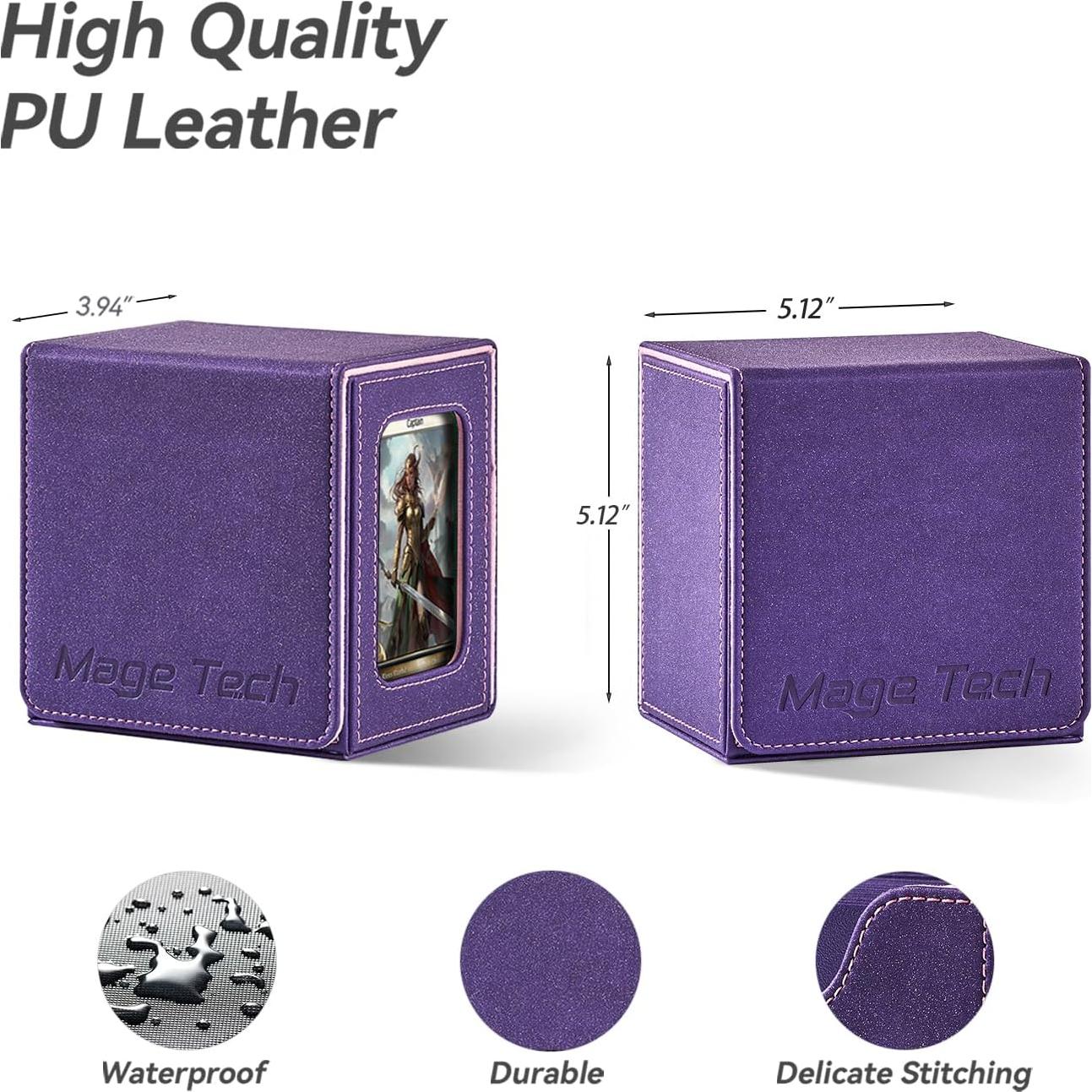 Caja de Cartas para MTG Commander Mage Tech - 100 Cartas Doble Manga