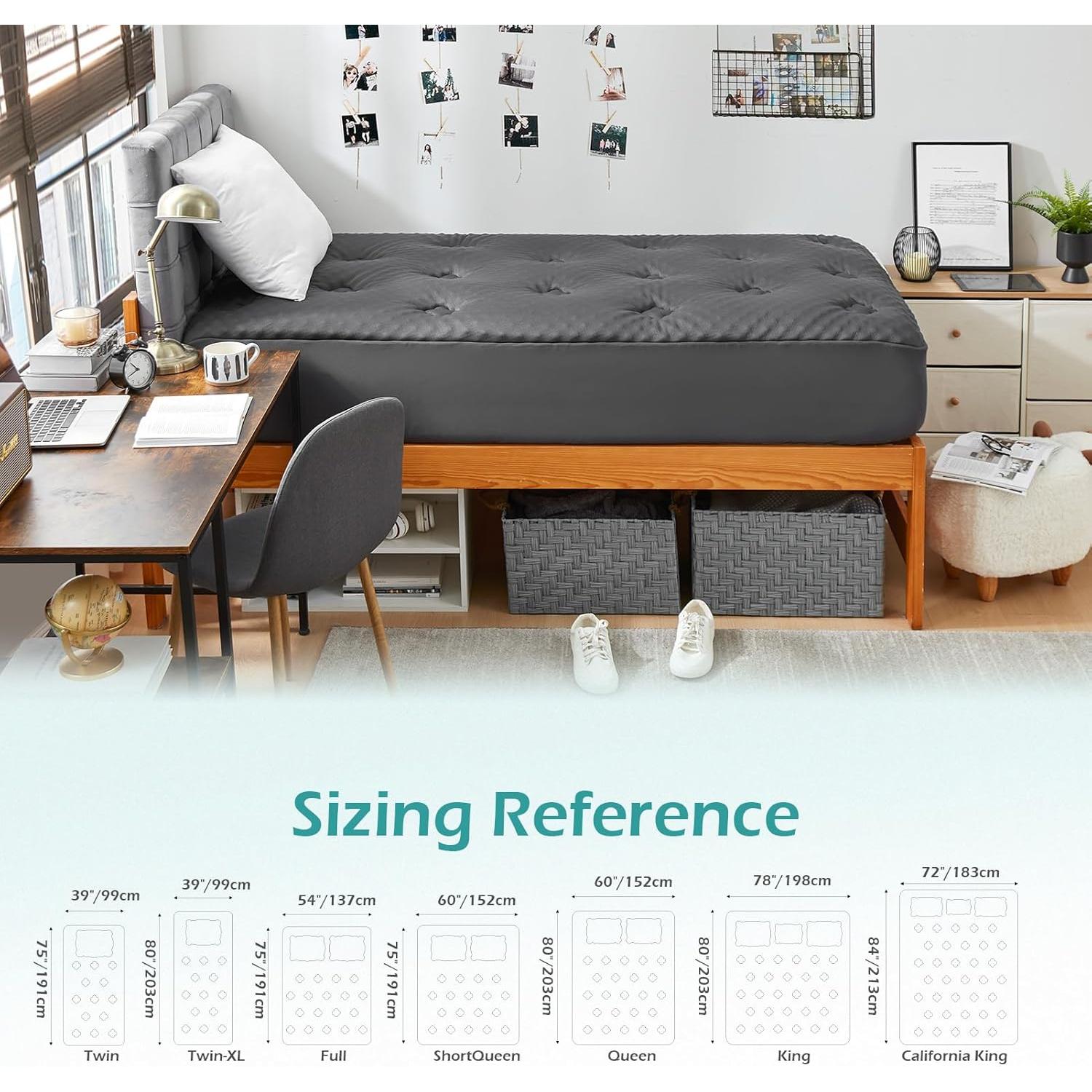 Colchón Topper Hansleep Twin Espuma Viscoelástica 99x191 cm