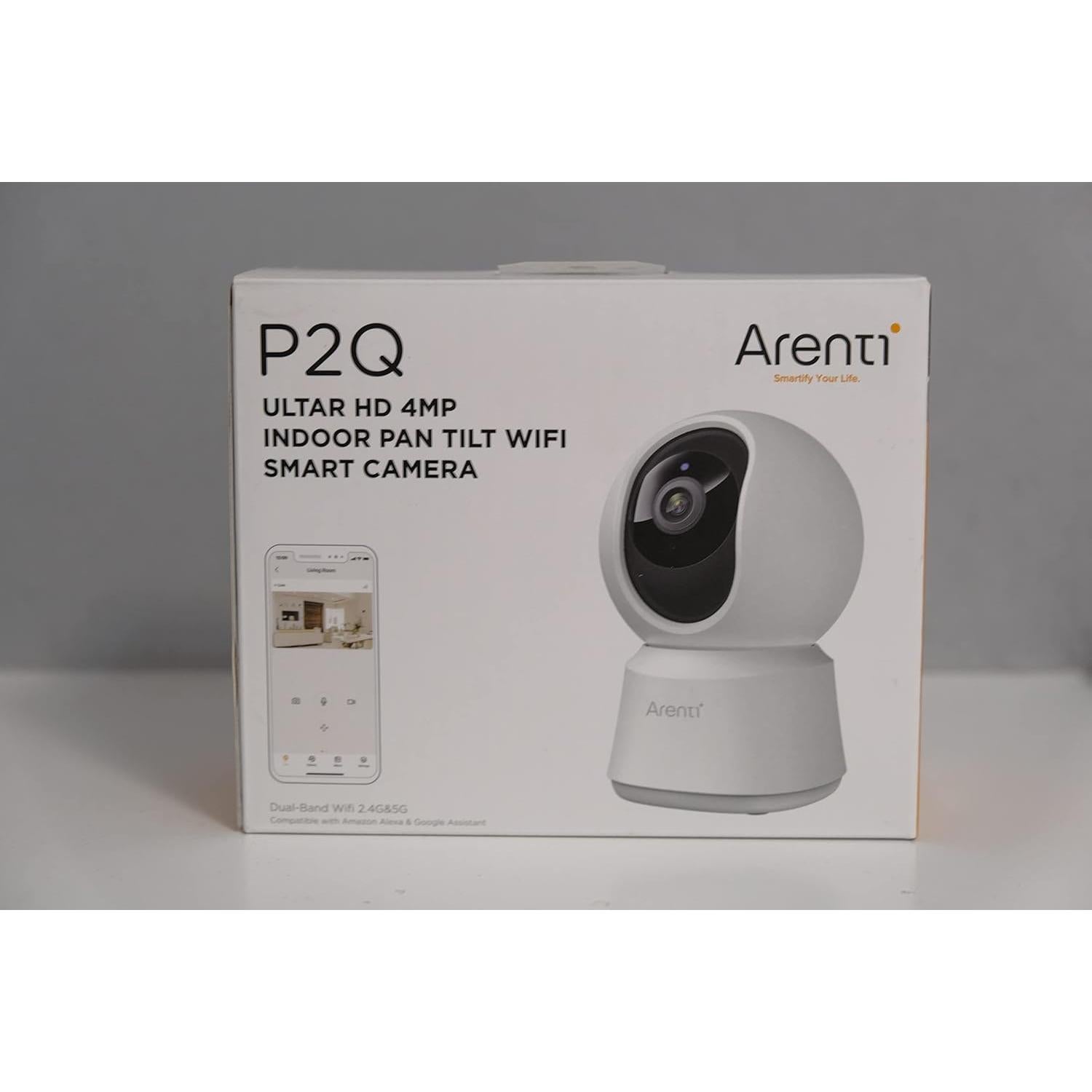 Cámara de Seguridad ARENTI P2Q 4MP WiFi Doble Banda