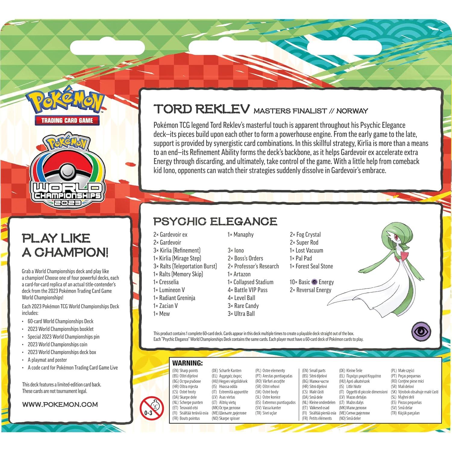 Baraja Campeonato Mundial Pokémon TCG Tord Reklev 2023