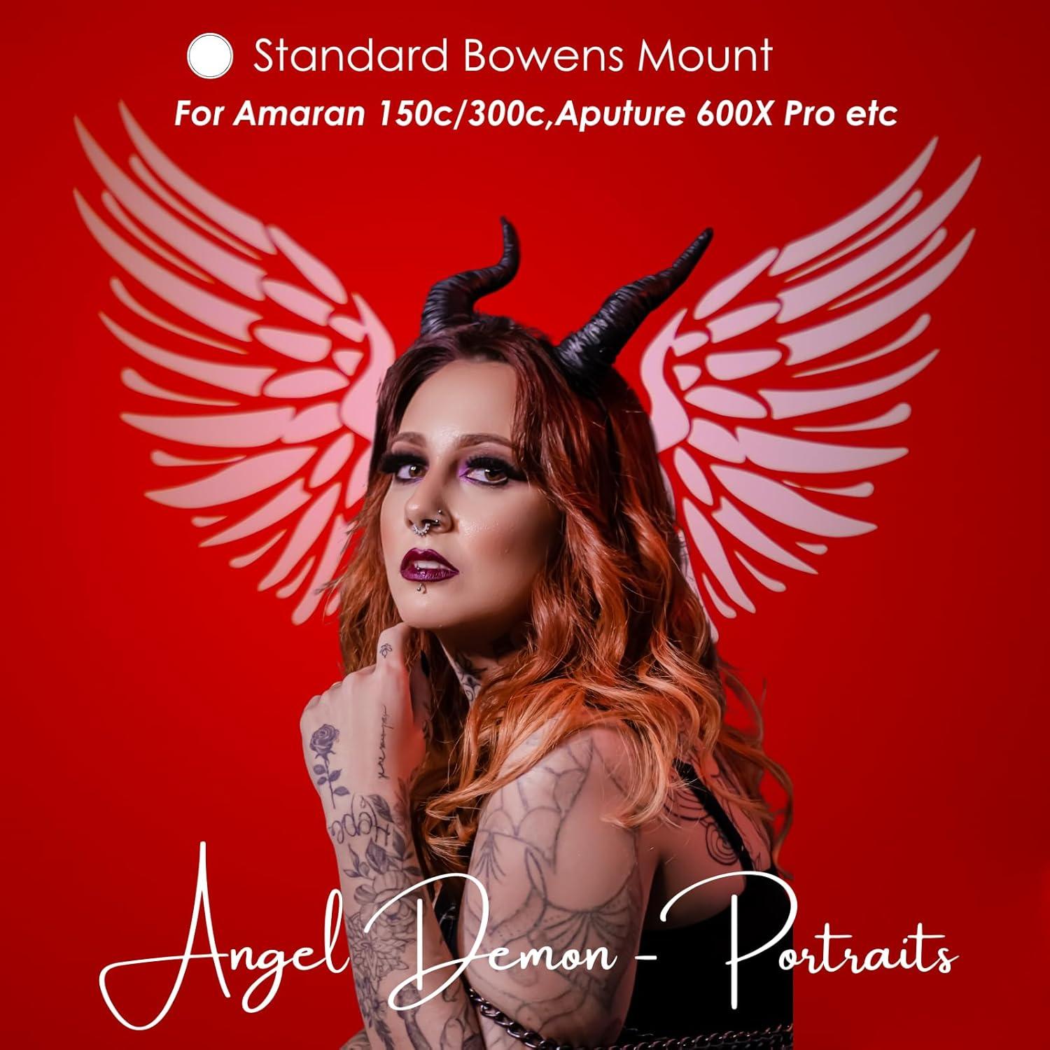 Montura Bowens Snoot Óptico DF para Fotografía Amaran 150C