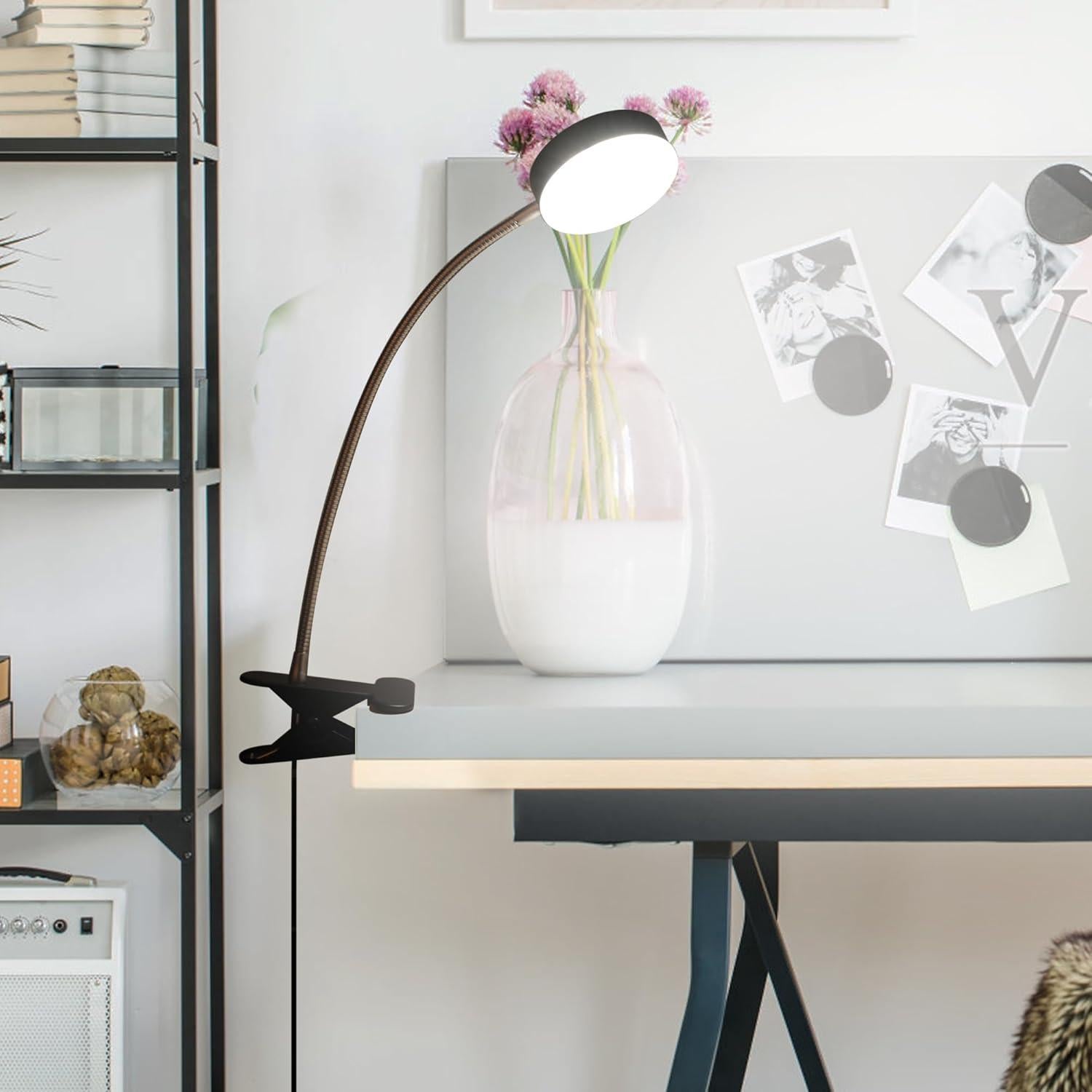 Lámpara de Abrazadera LED WaysPride con Cuello de Ganso 4000K