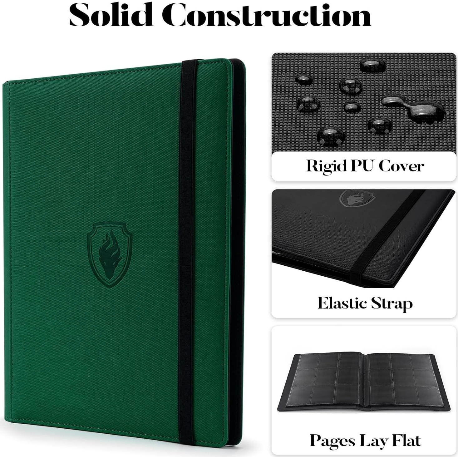 Carpeta de Tarjetas Fabmaker 360 Bolsillos Verde Oscuro