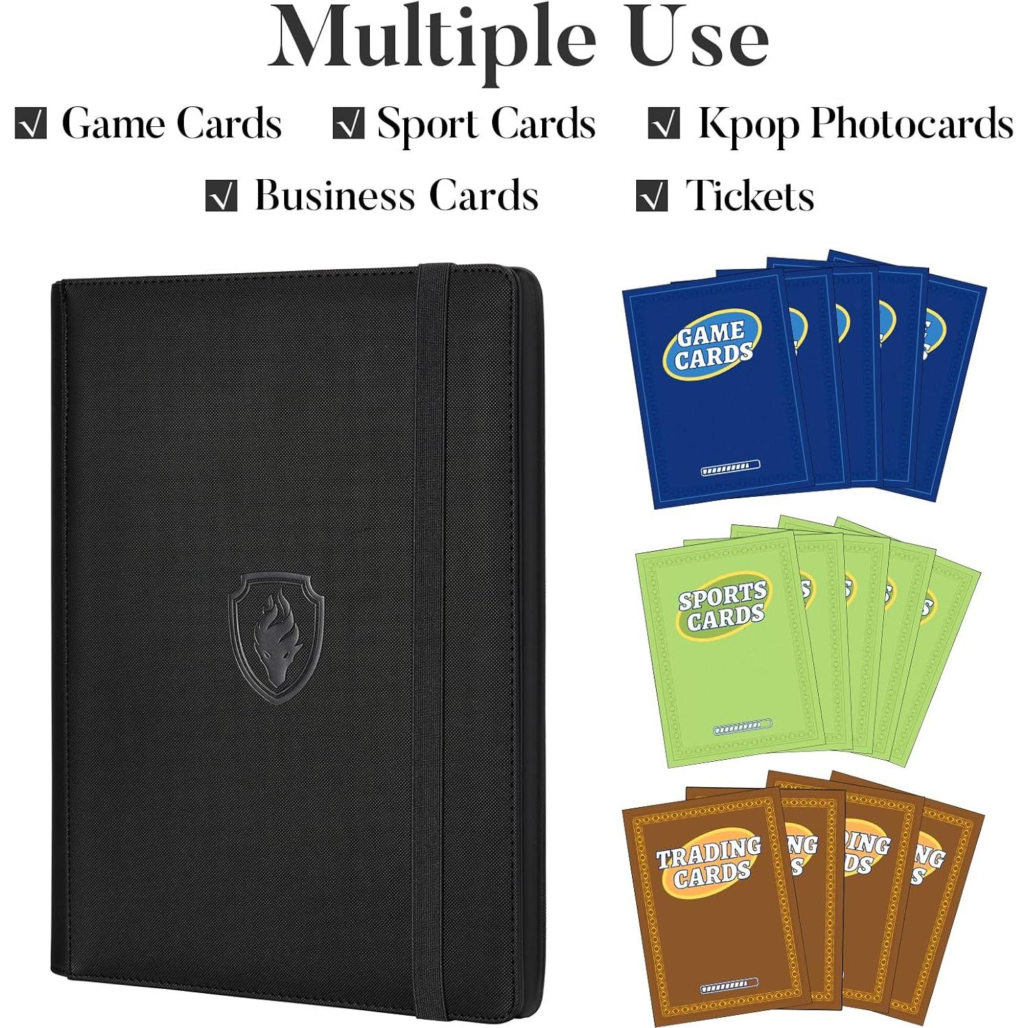 Carpeta de Tarjetas Fabmaker 360 Bolsillos Acolchada Púrpura