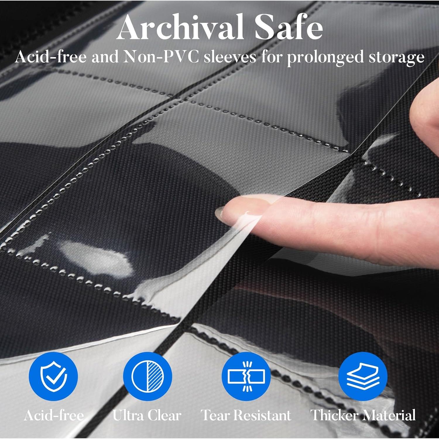 Carpeta de Cartas Fabmaker 540 Bolsillos Amarilla Resistente