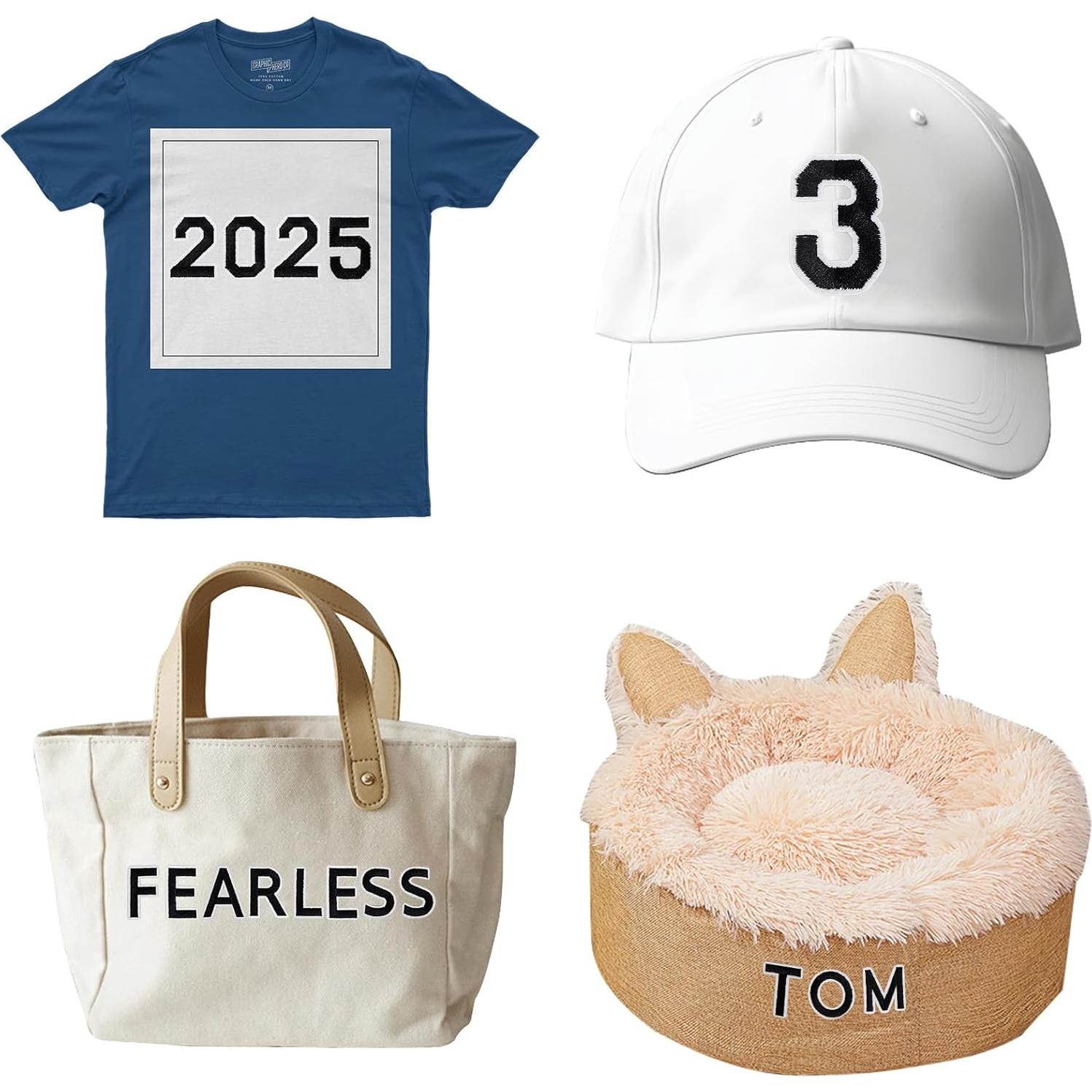 72 Piezas Parche de Letras y Números Anwenk Negro 4.3cm