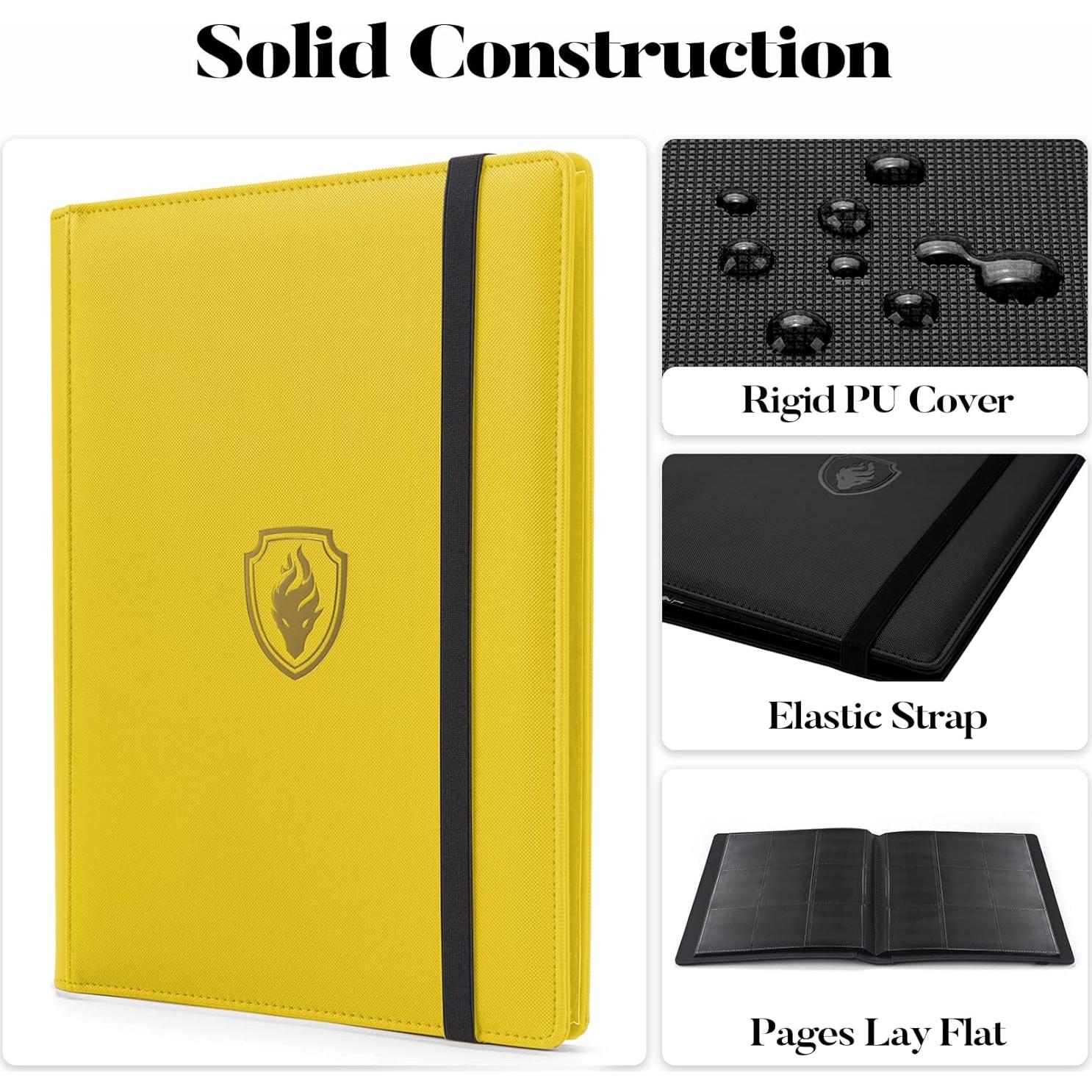 Carpeta de Tarjetas Fabmaker 360 Bolsillos Amarillo