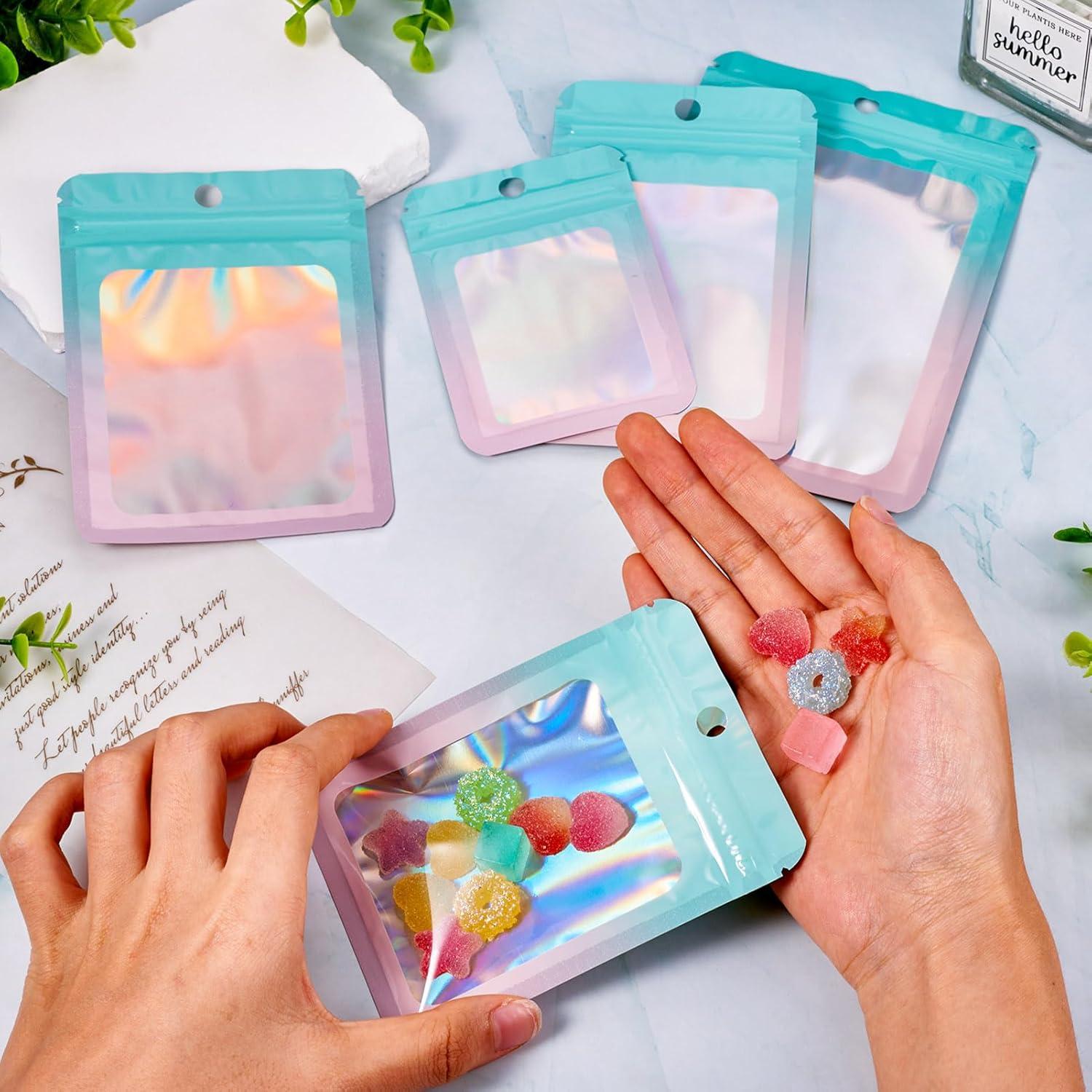 Bolsas Holográficas Mylar Fashewelry 40pcs Reutilizables 4 Tamaños