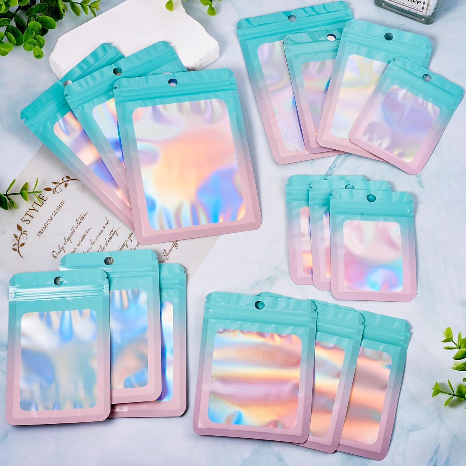 Bolsas Holográficas Mylar Fashewelry 40pcs Reutilizables 4 Tamaños