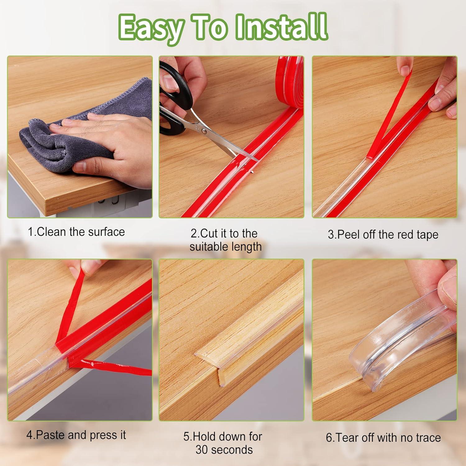 Protector de Esquinas Gioriches 1m Silicona Transparente