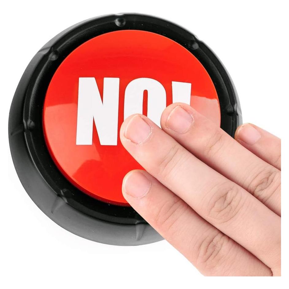 Botón Hablante NO de Escritorio EL BOTÓN Rojo Alivio Estrés
