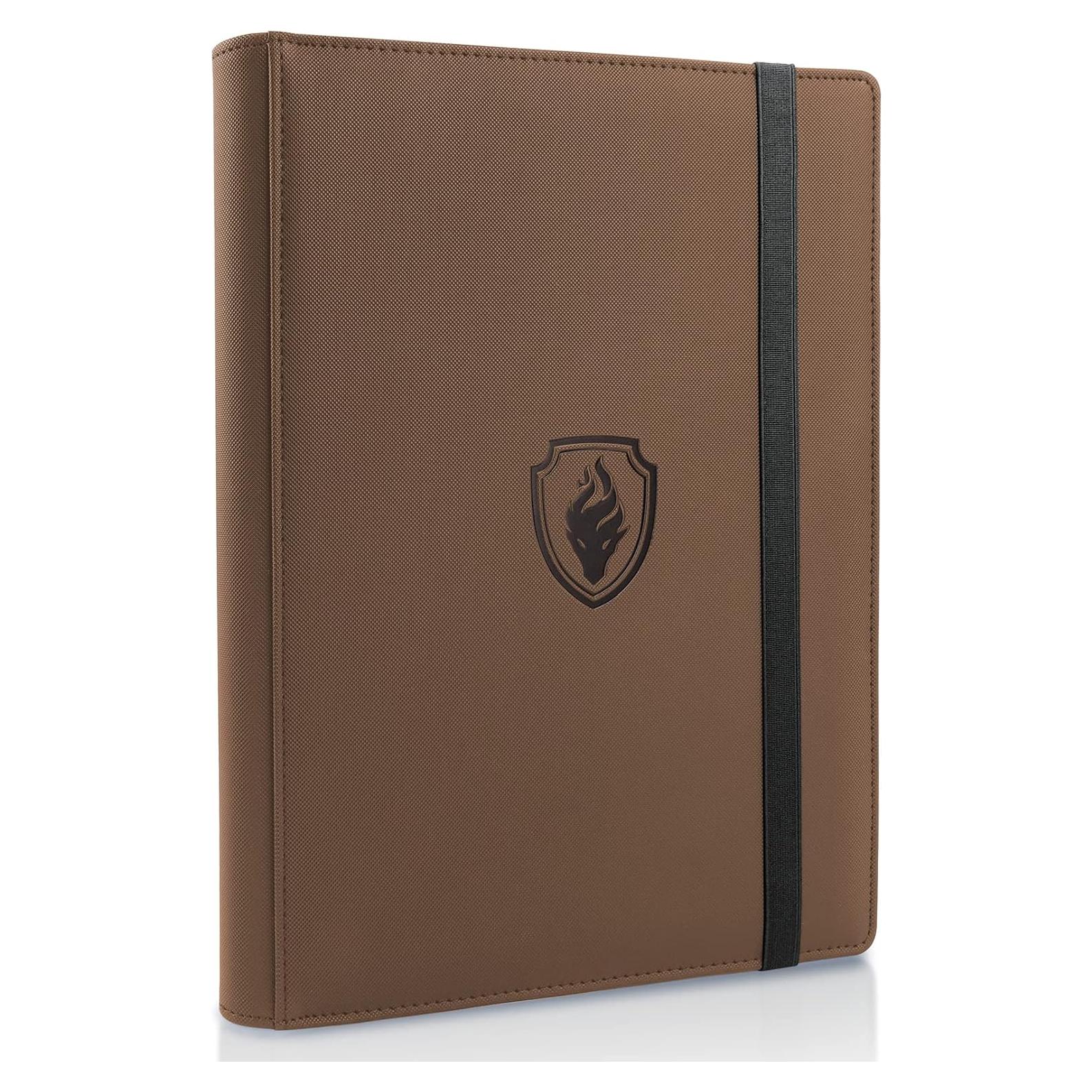 Carpeta de Tarjetas Fabmaker 360 Bolsillos Marrón