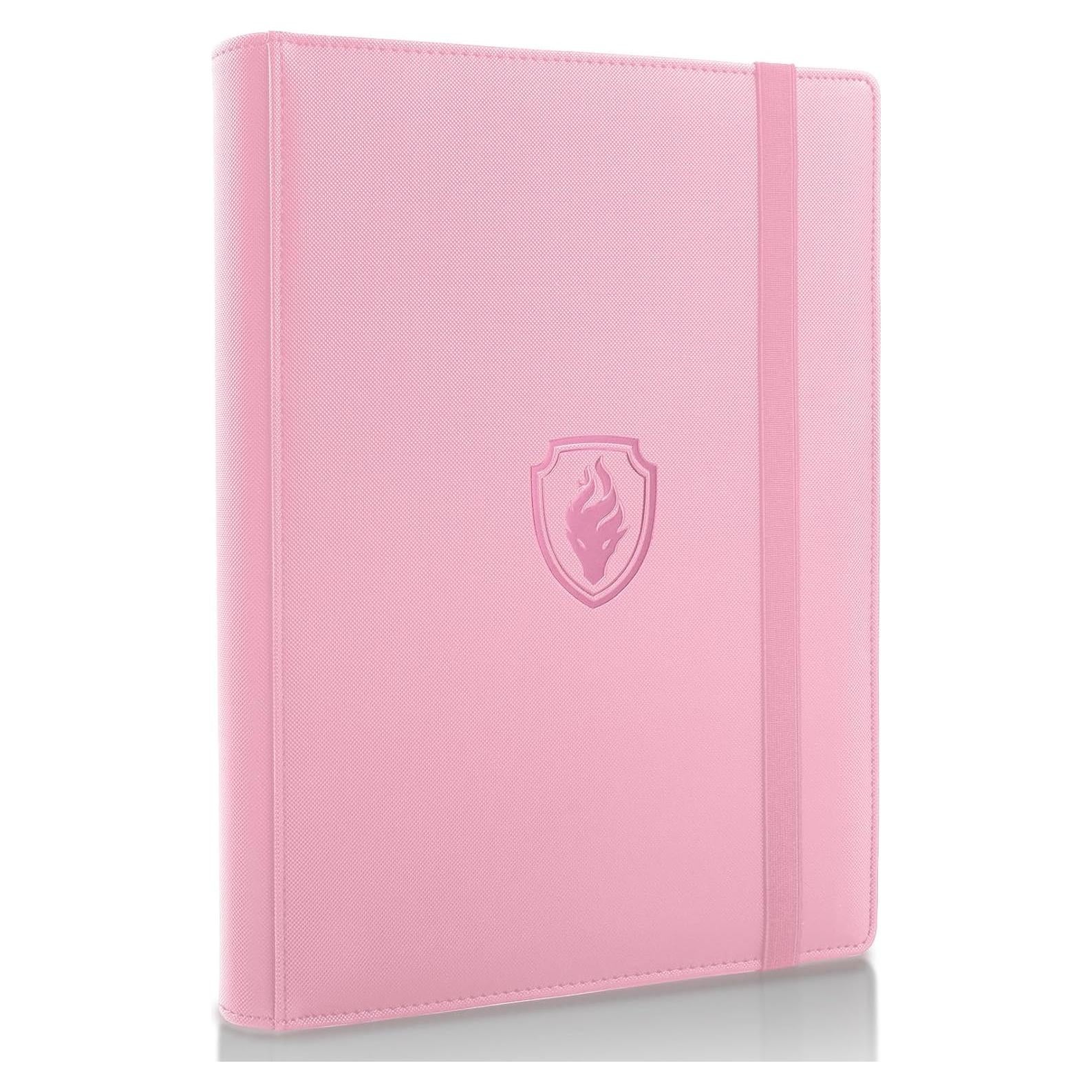 Carpeta de Cartas Fabmaker Rosa 360 Bolsillos Acolchada