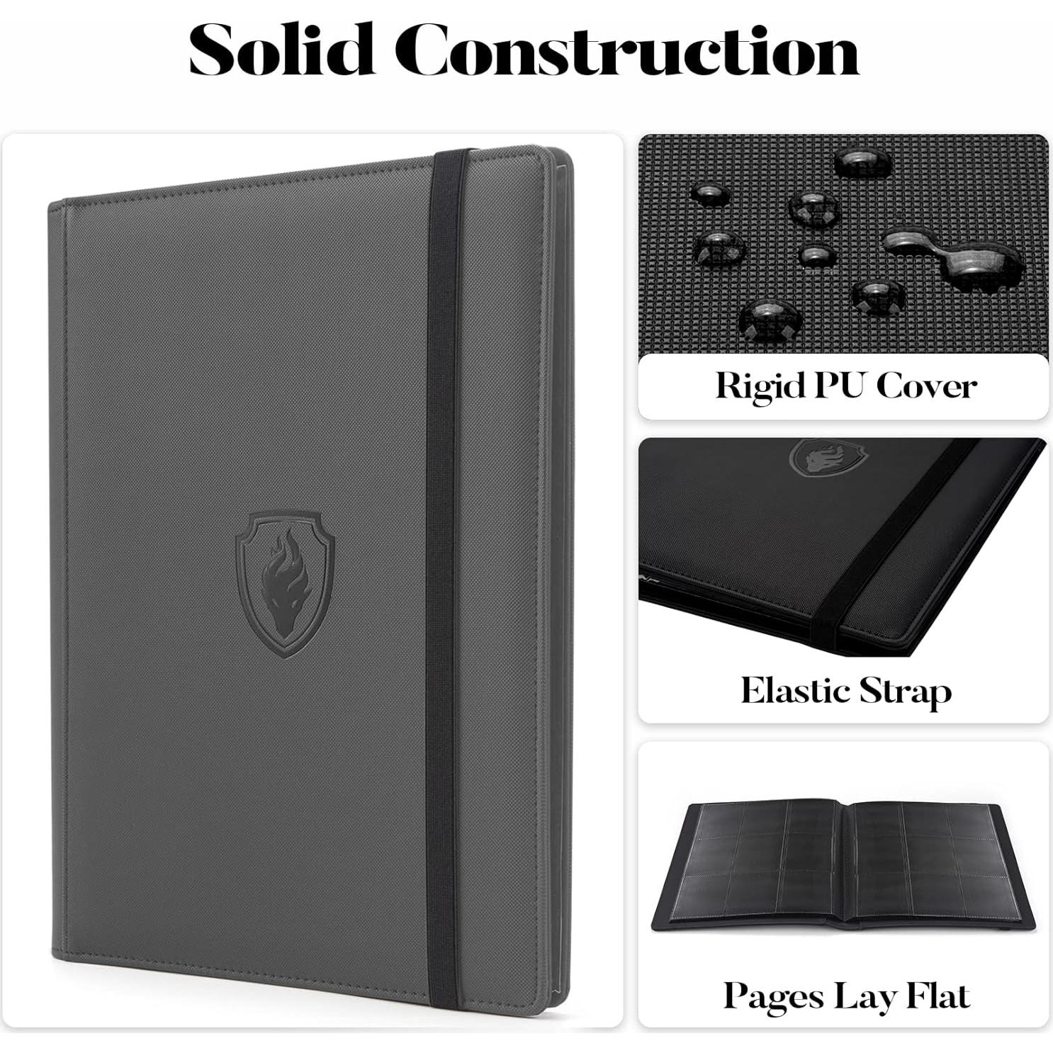 Carpeta de Cartas Fabmaker 360 Bolsillos Gris Premium