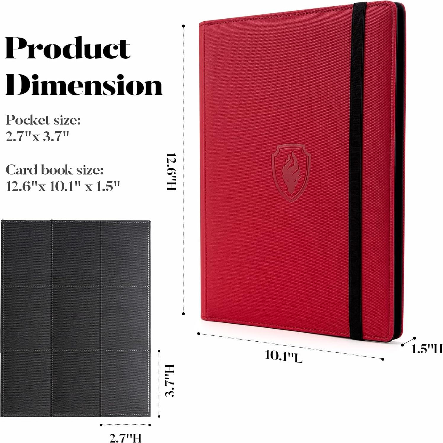 Carpeta de Tarjetas Fabmaker 360 Bolsillos Roja