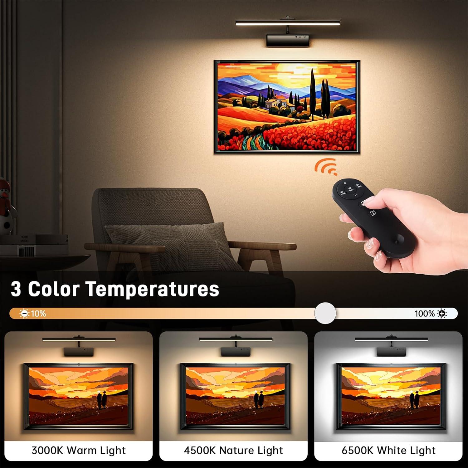 Luz de Imagen Inalámbrica Racokky 39cm Recargable con Control Remoto