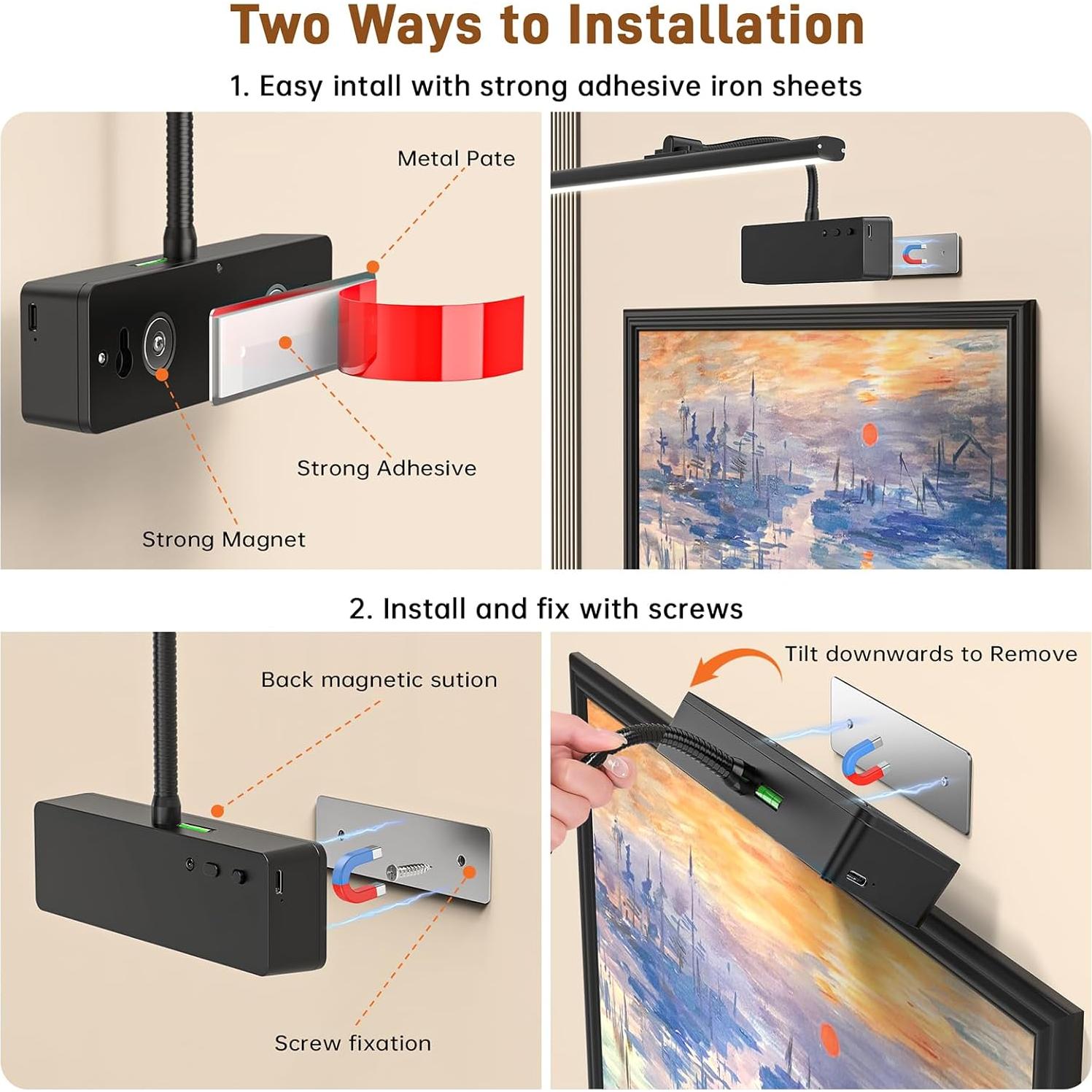 Luz de Imagen Inalámbrica Racokky 39cm Recargable con Control Remoto