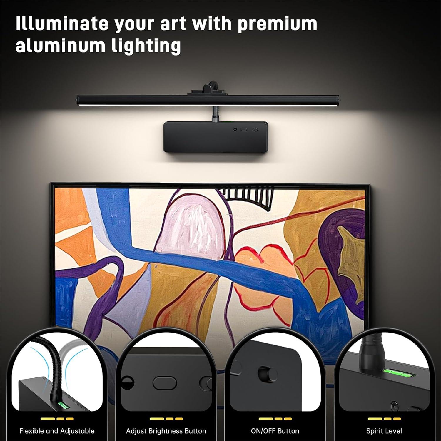 Luz de Imagen Inalámbrica Racokky 39cm Recargable con Control Remoto