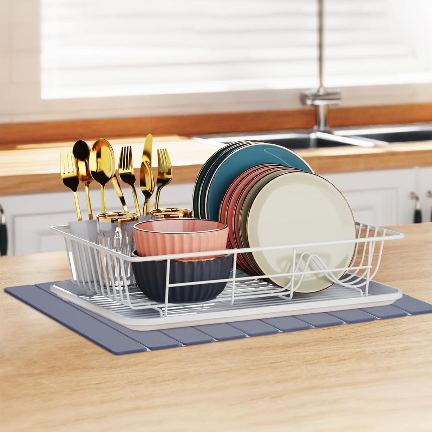 Alfombrilla de Secado de Piedra FYLOVRON 60x39cm Gris Absorbente