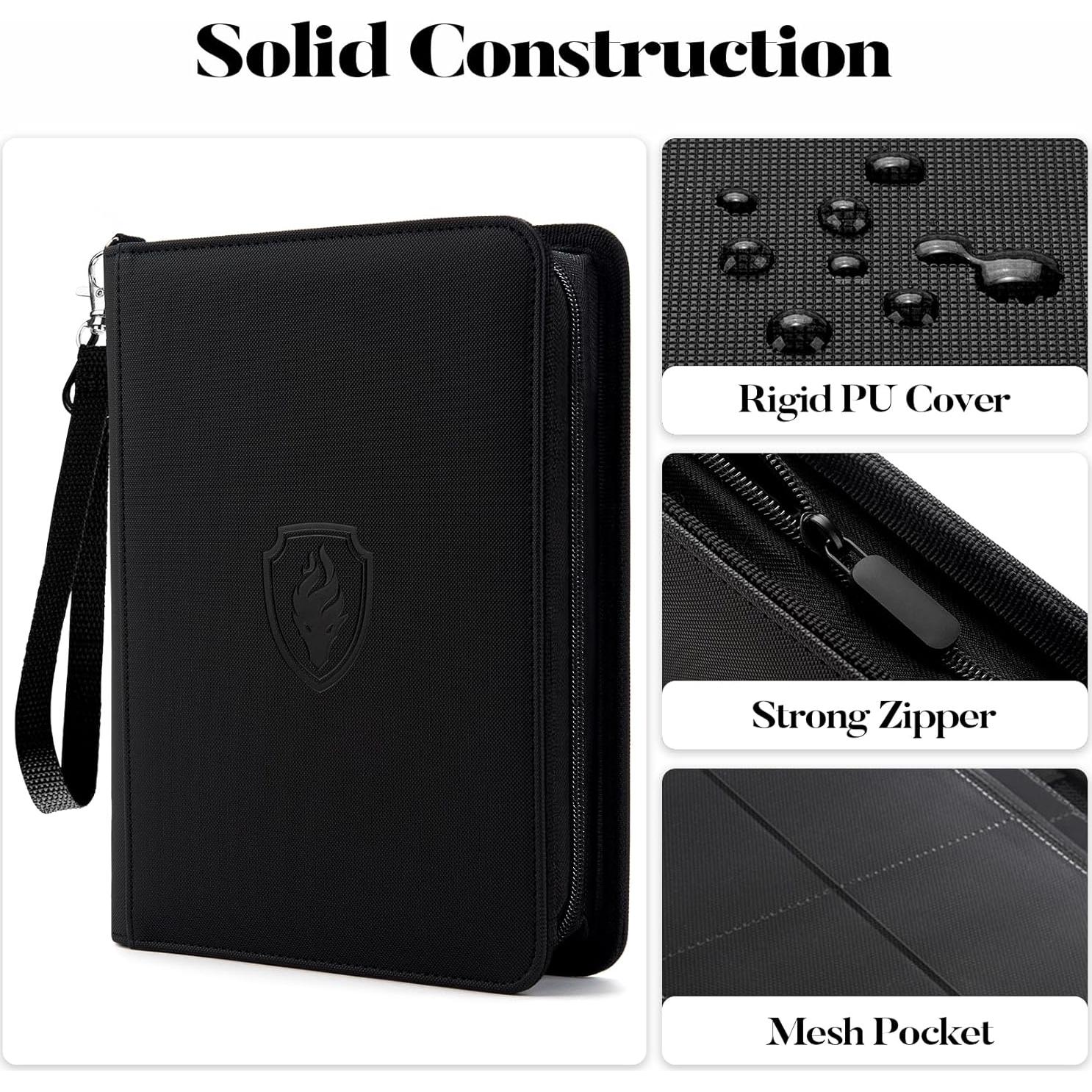 Carpeta de Tarjetas Fabmaker 4 Bolsillos 320 Tarjetas Negra