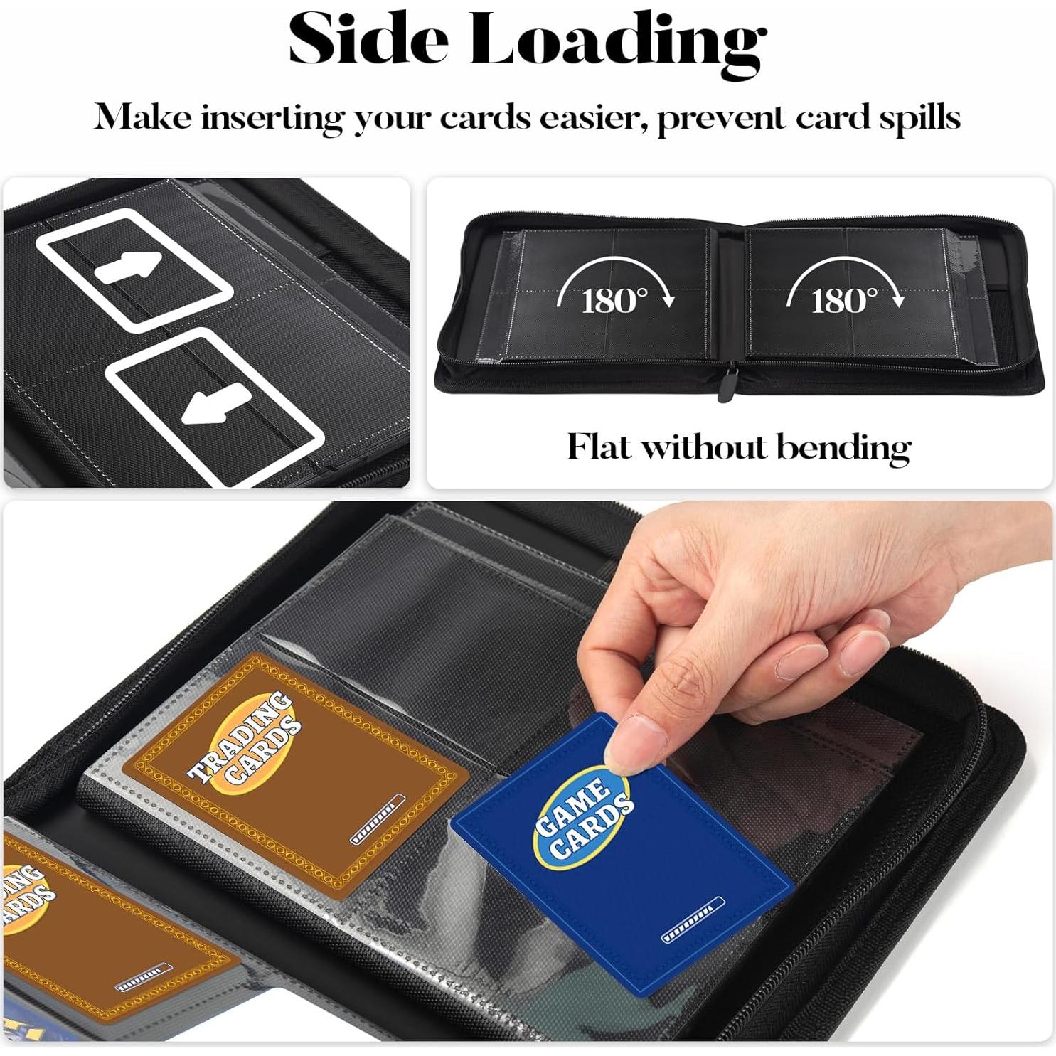 Carpeta de Tarjetas Fabmaker 4 Bolsillos 320 Tarjetas Negra