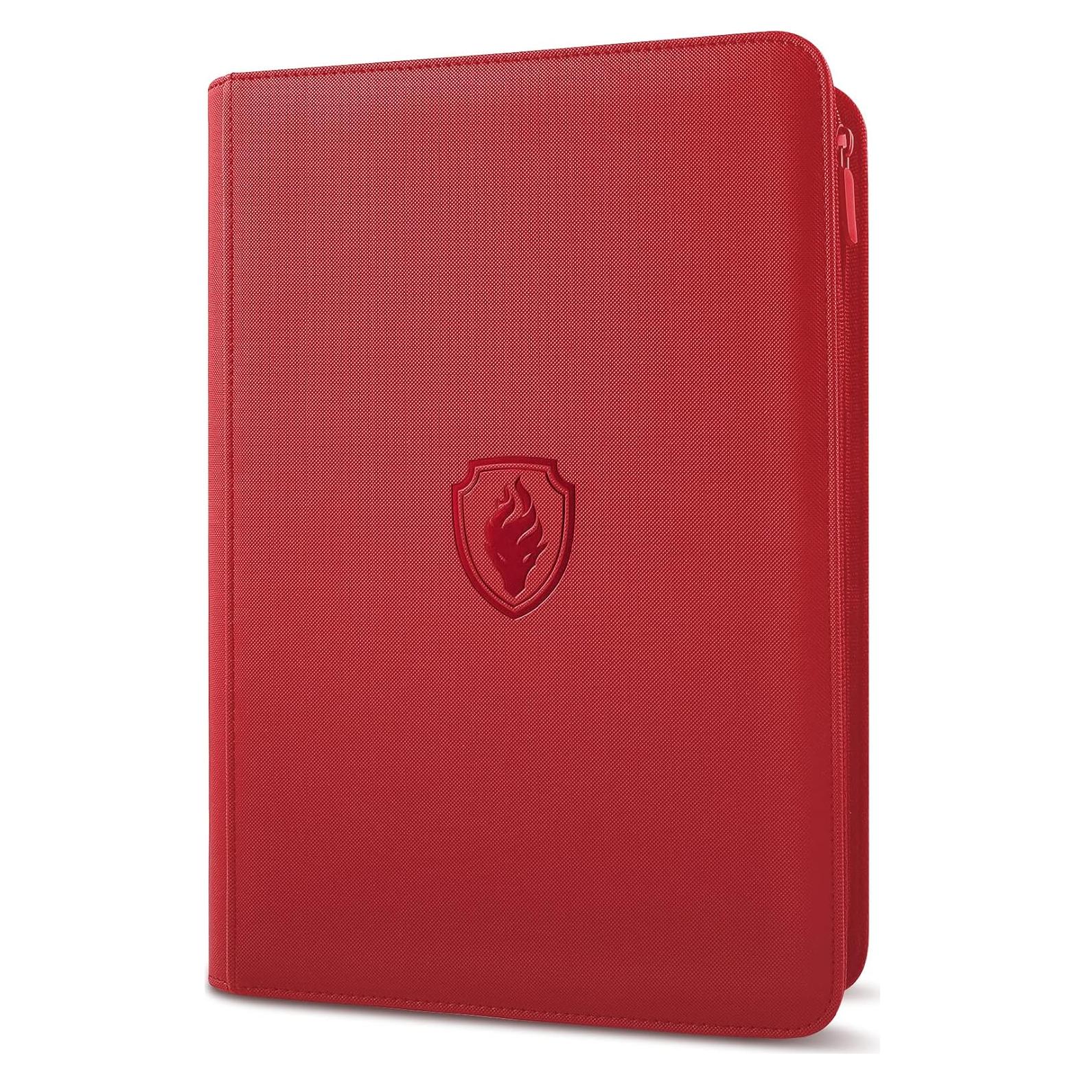 Carpeta de Tarjetas Fabmaker 360, 9 Bolsillos, Roja