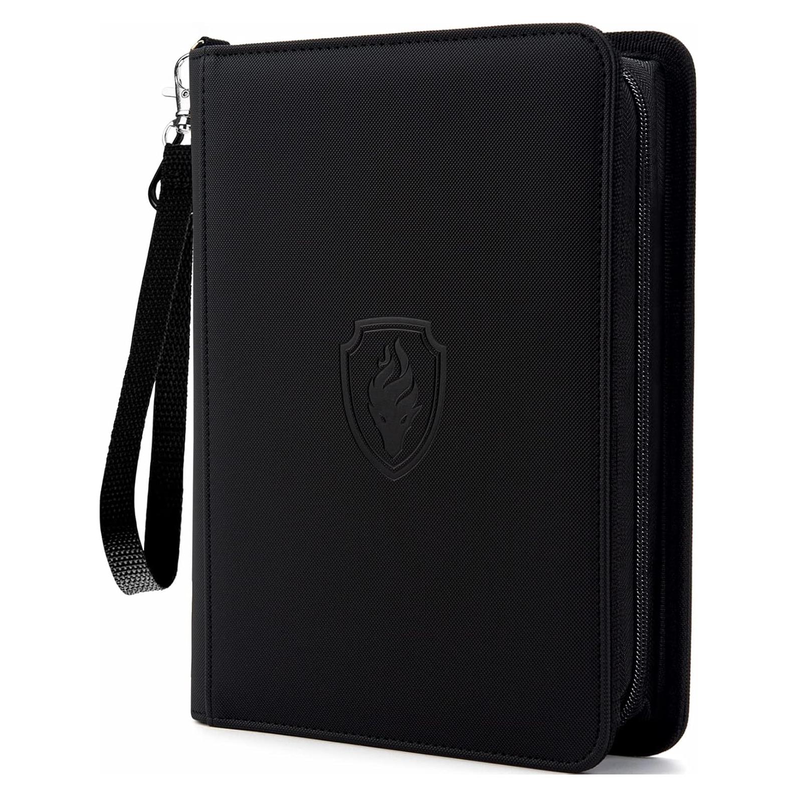 Carpeta de Tarjetas Fabmaker 4 Bolsillos 320 Tarjetas Negra