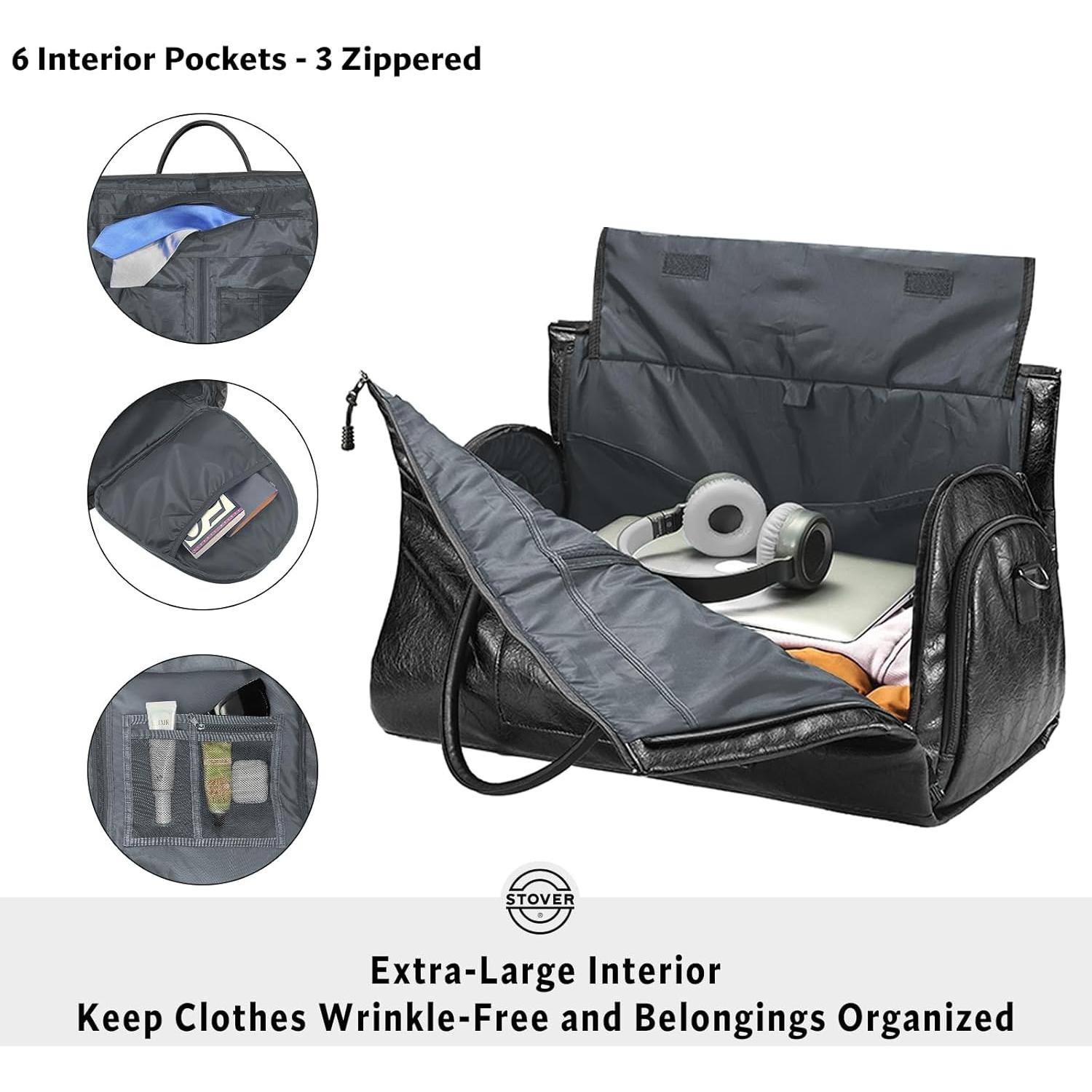 Bolsa de Viaje Duffle STOVER 2-en-1 Grande 57L Negro